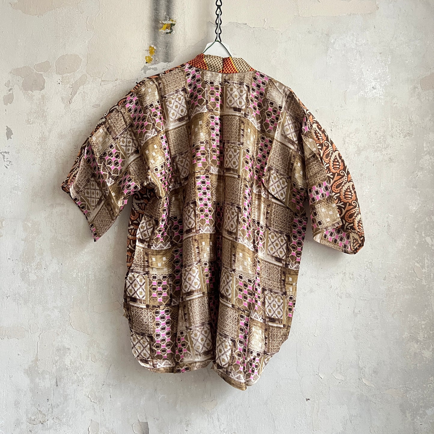 Vintage Saree Silk Open Shirt
