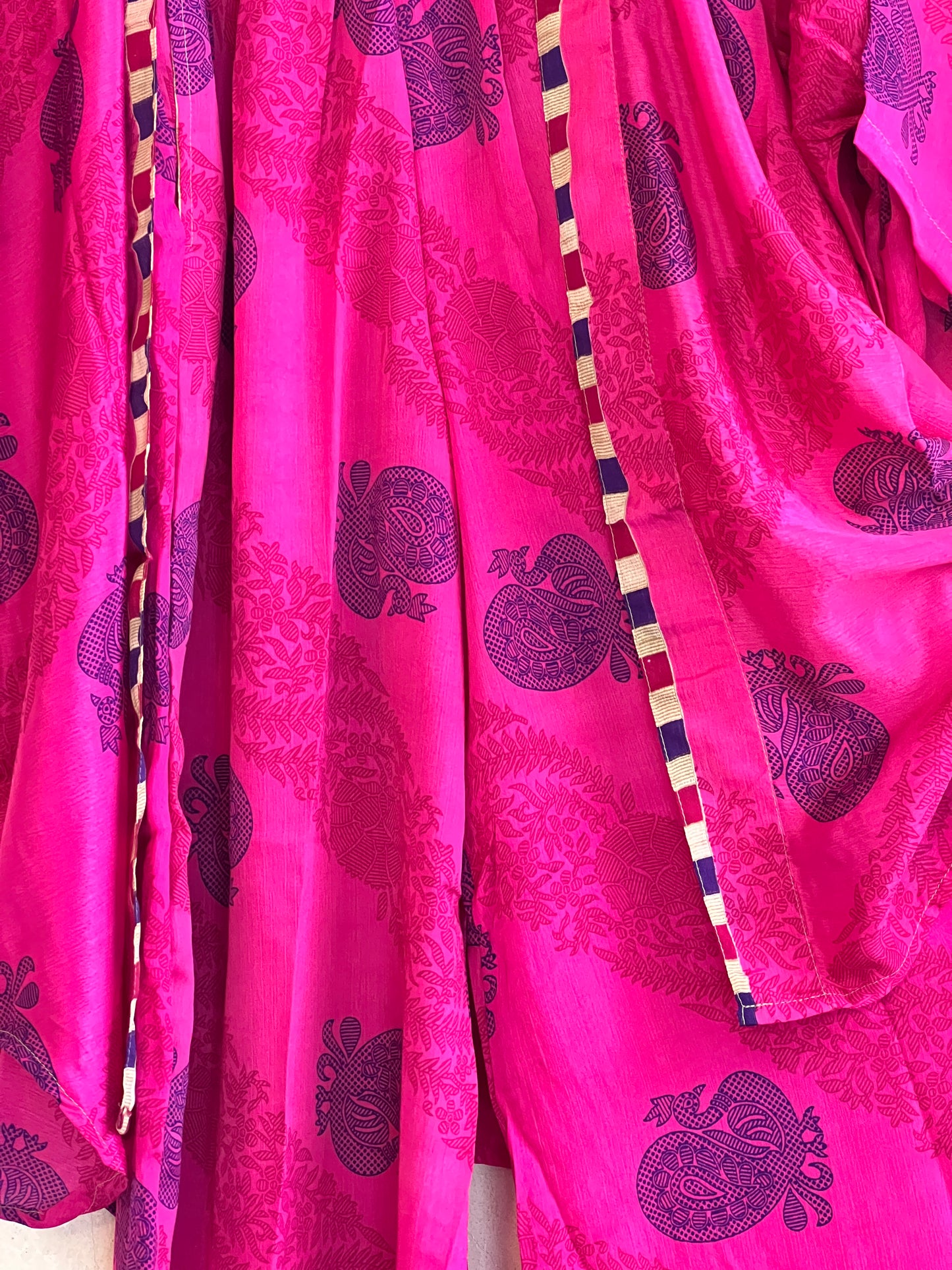 Vintage Saree Silk Trousers & Shirt Co-ordinated Set