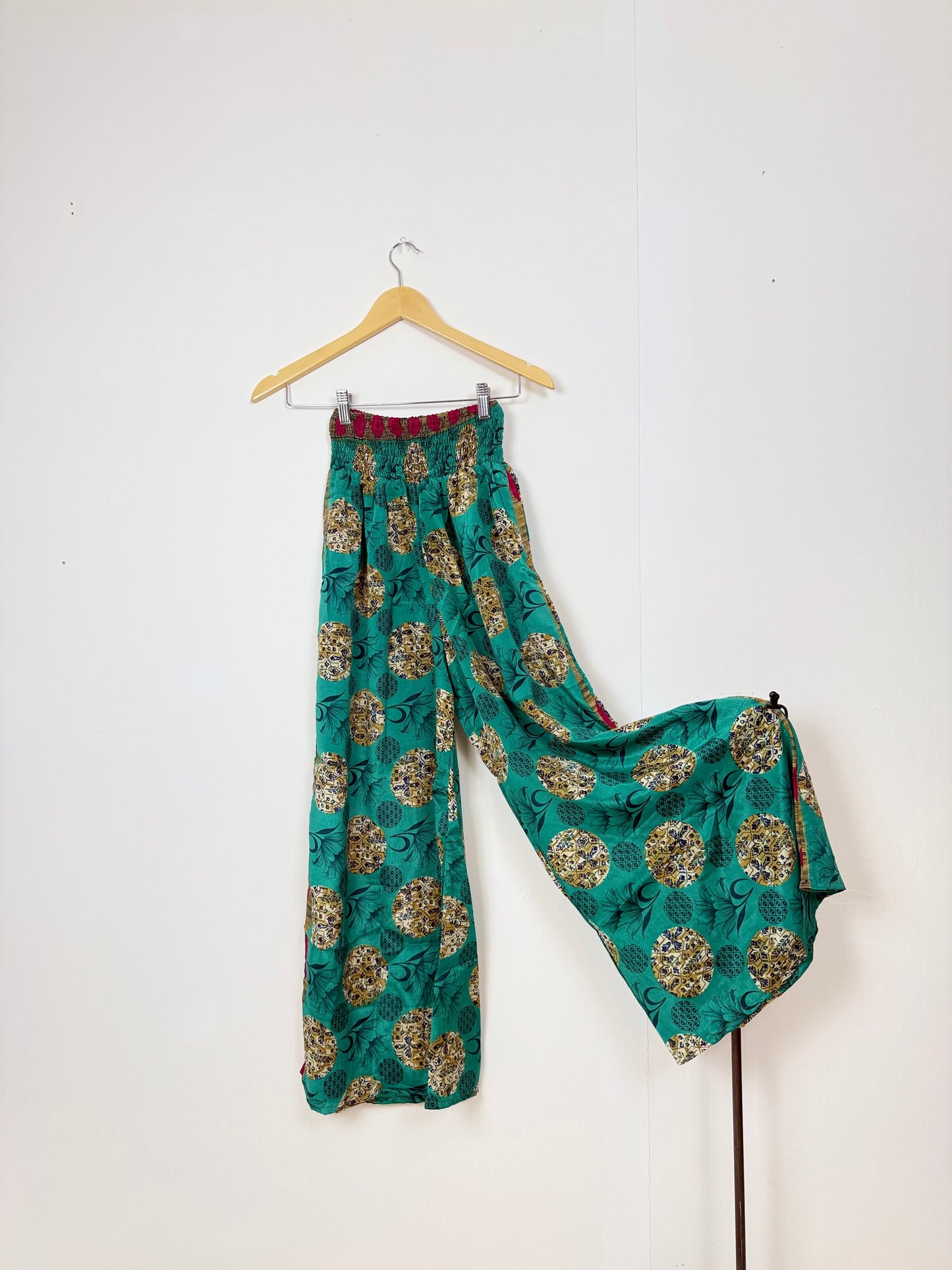 Vintage Saree Silk Trousers & Shirt Co-ordinated Set