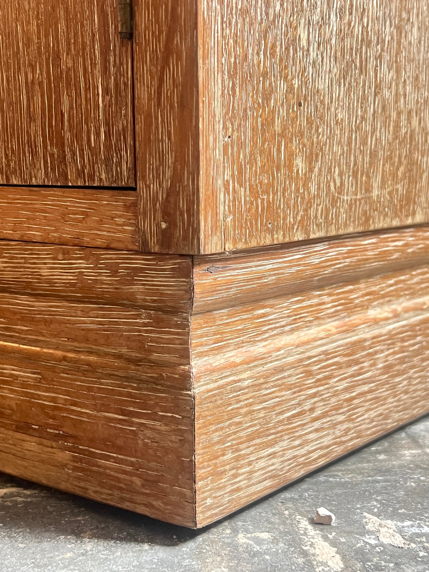 1930’s Limed Oak Bedside Cabinet