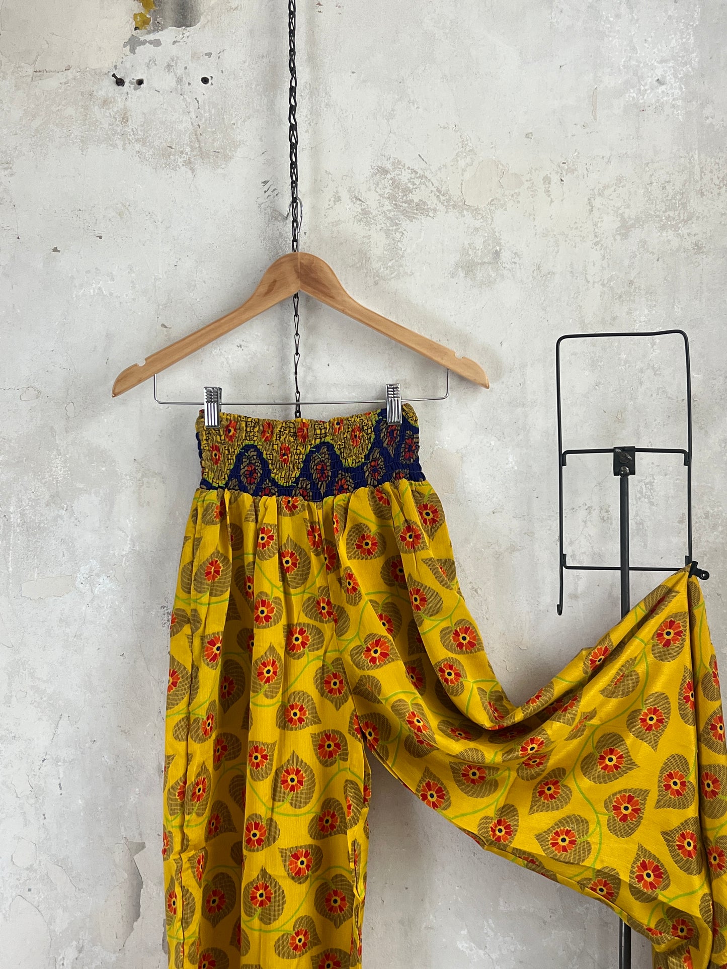 Vintage Saree Silk Trousers & Shirt Co-ordinated Set