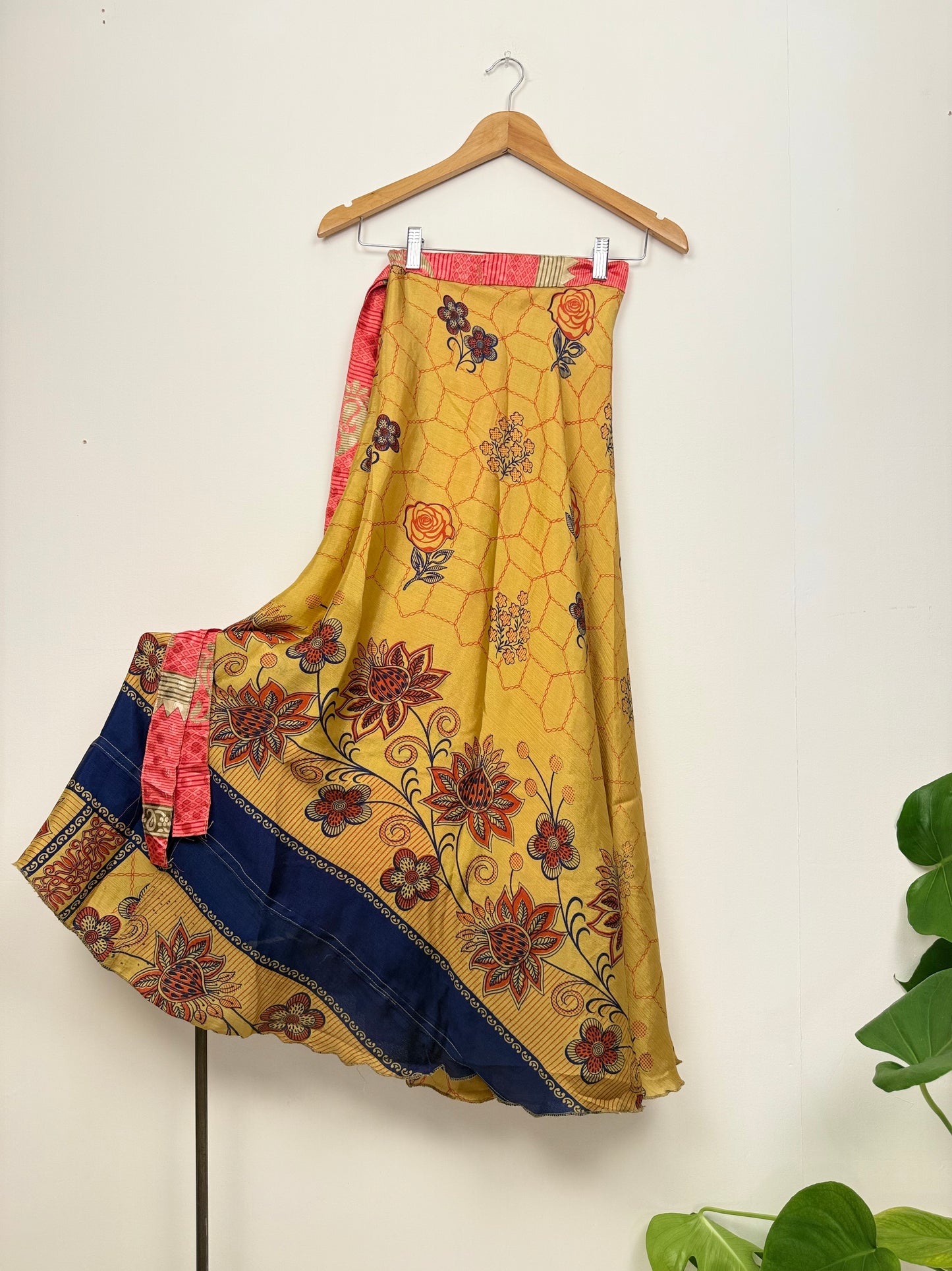 Vintage Saree Silk Wrap Skirt