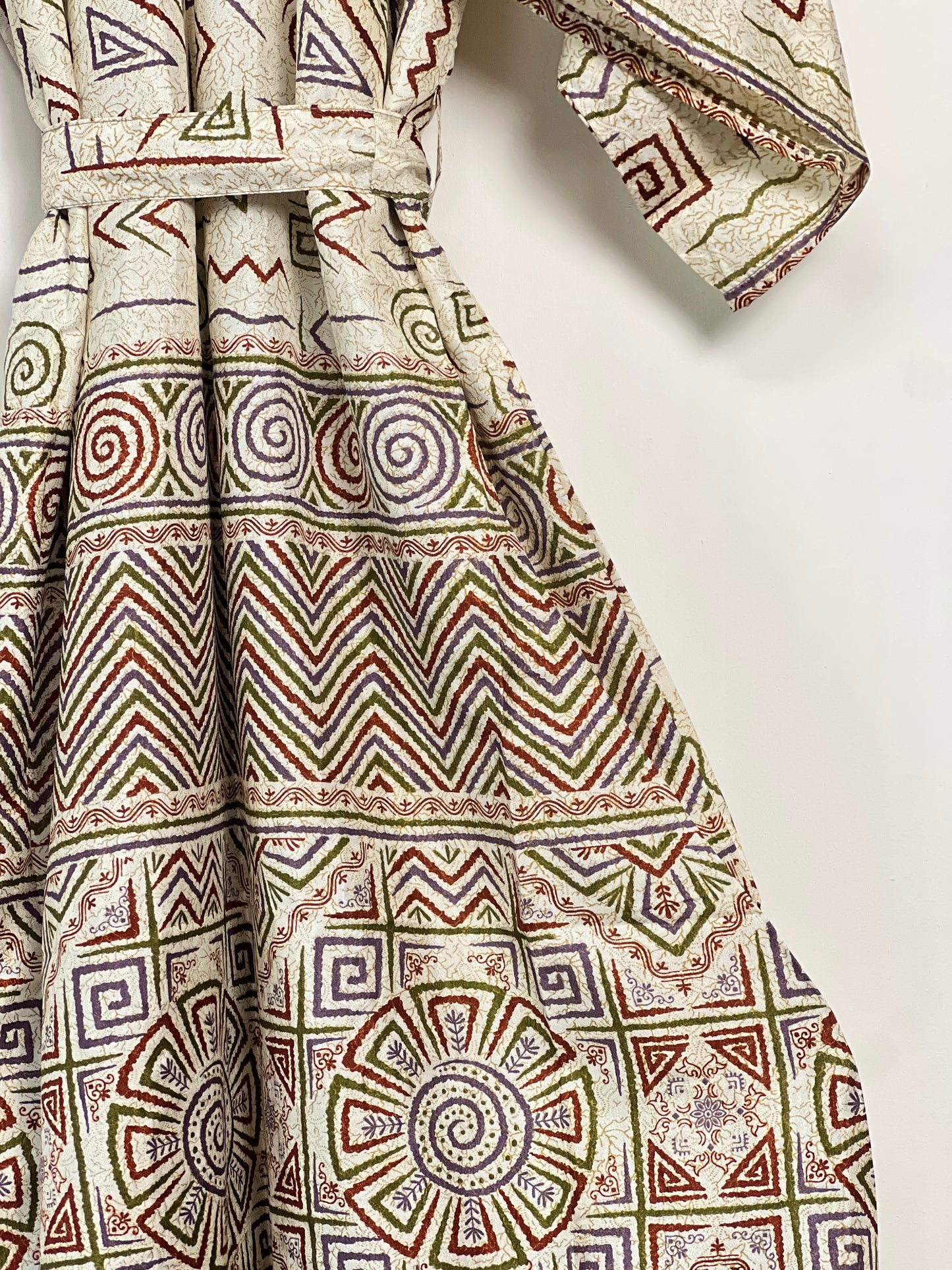 Vintage Saree Silk Kimono / Duster - Long