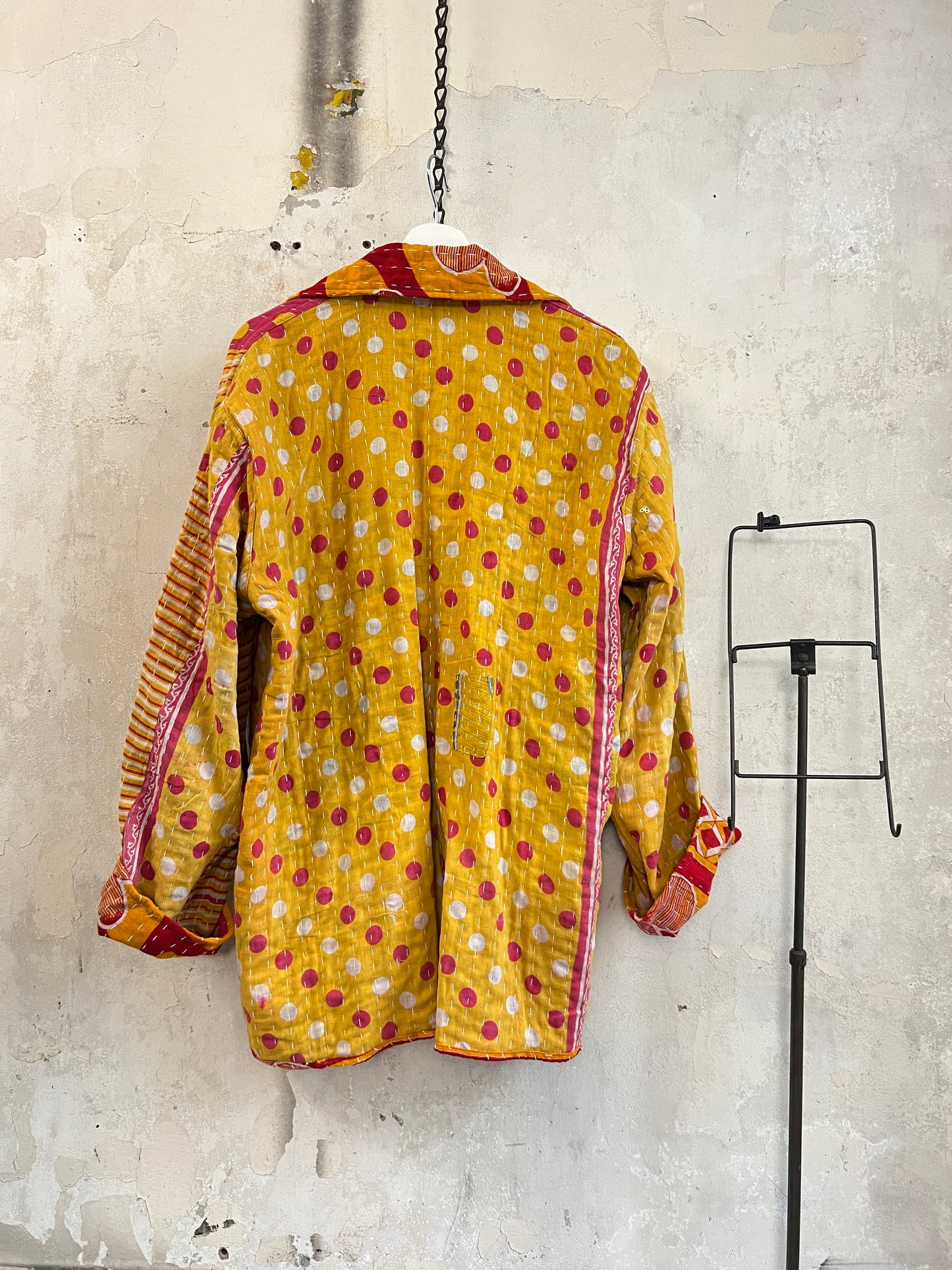Vintage Cotton Kantha Reversible Jacket ~ No 20