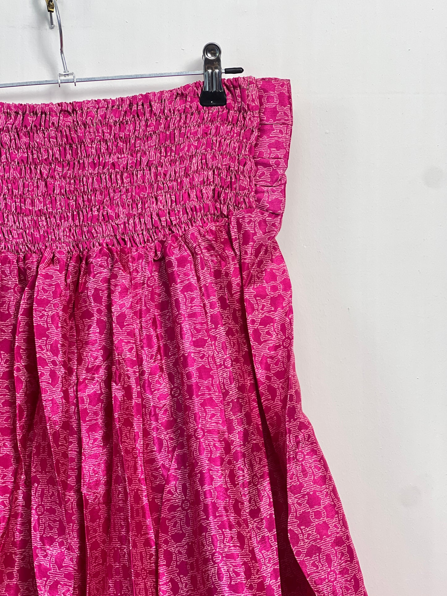 Vintage Saree Silk Pleated Skirt