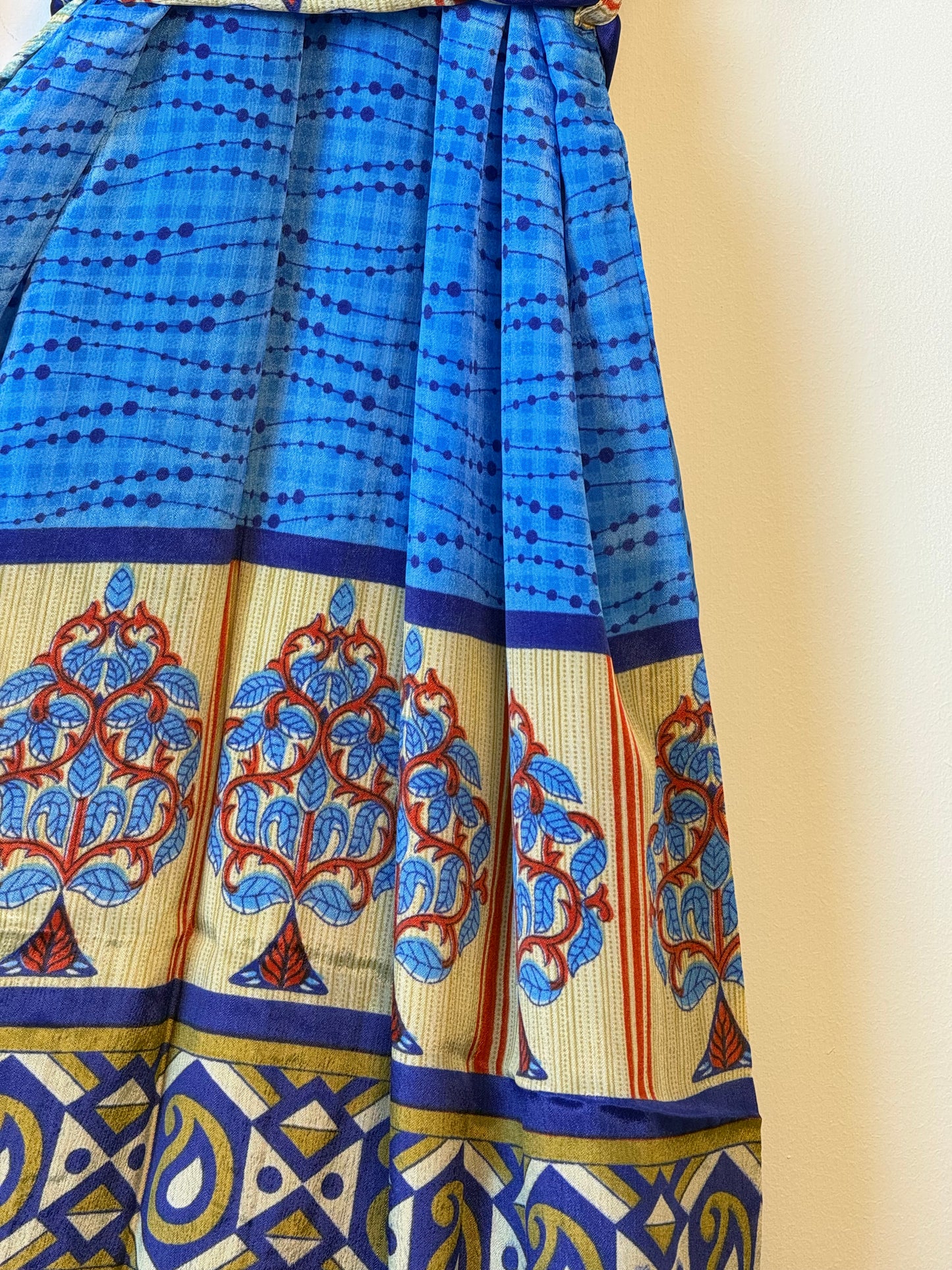 Vintage Saree Silk Kimono / Duster - Long