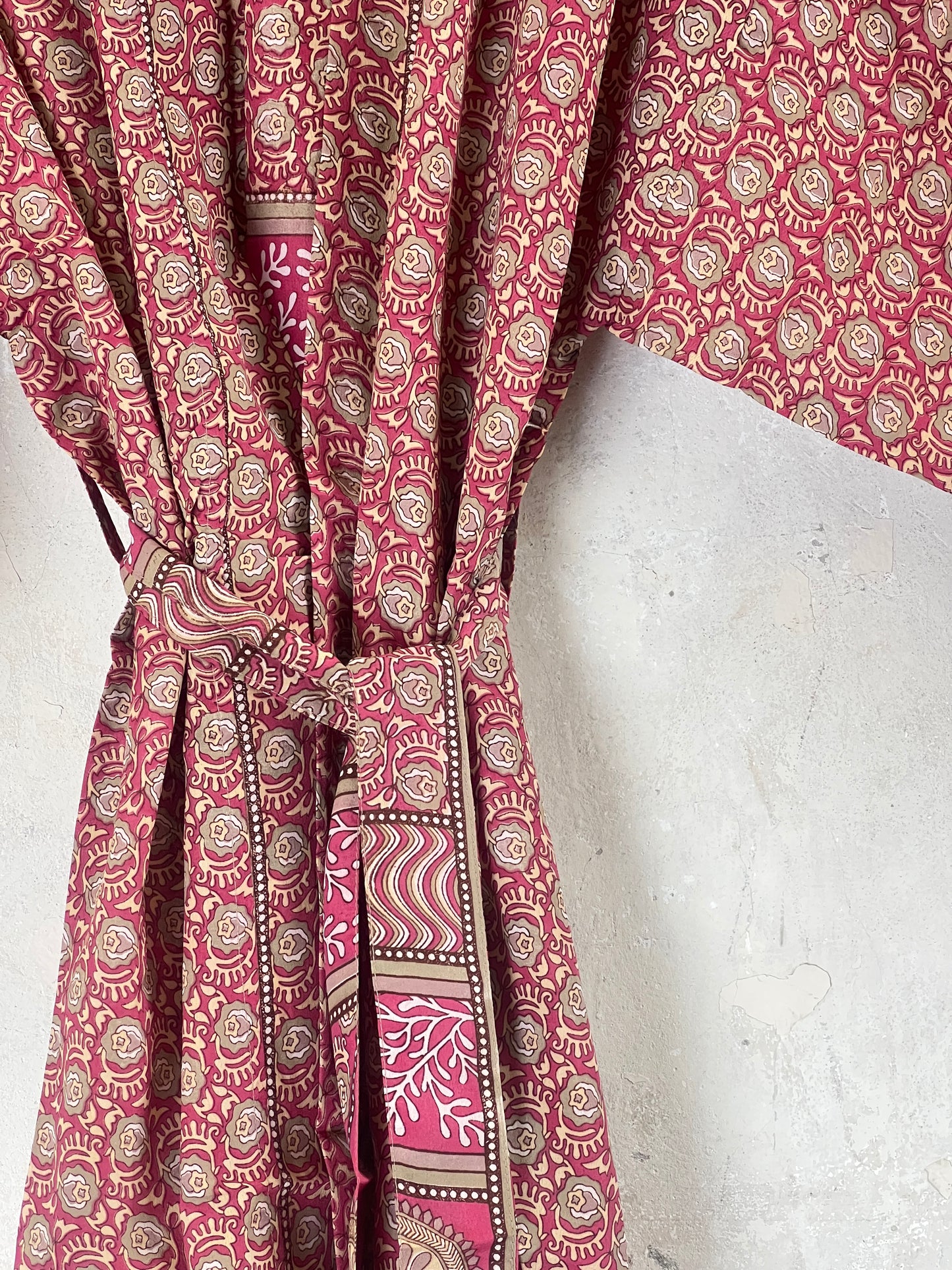 Vintage Saree Silk Kimono / Duster - Short