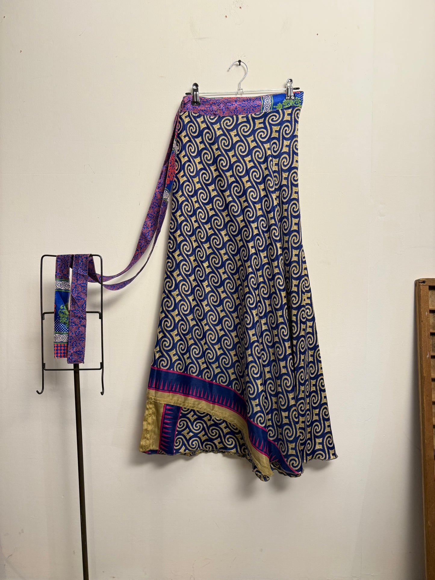 Vintage Saree Silk Wrap Skirt