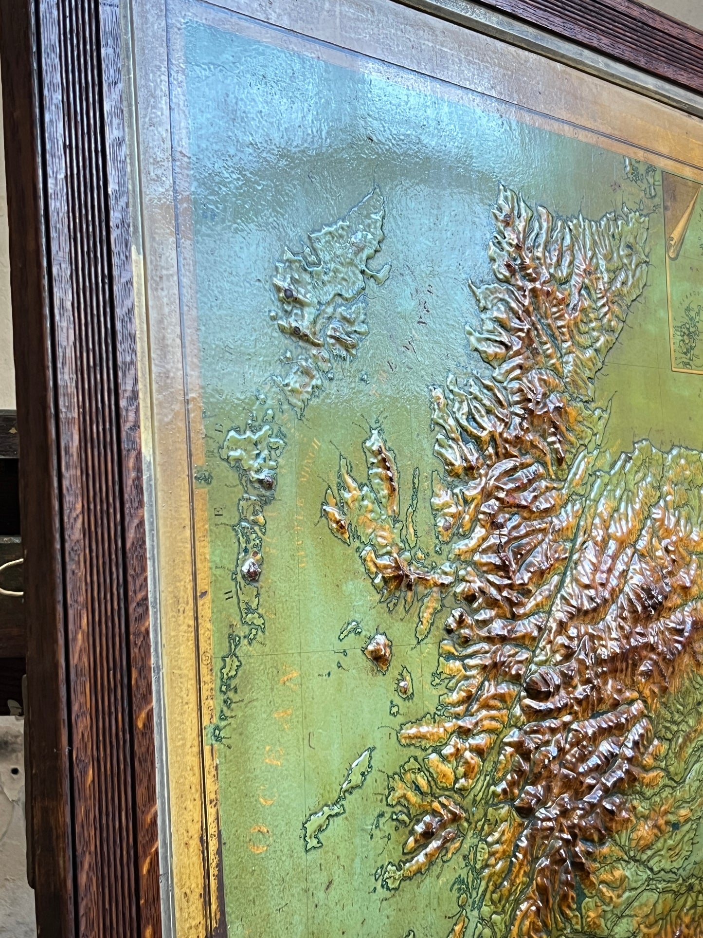 Late 19thC Relief Map of Scotland