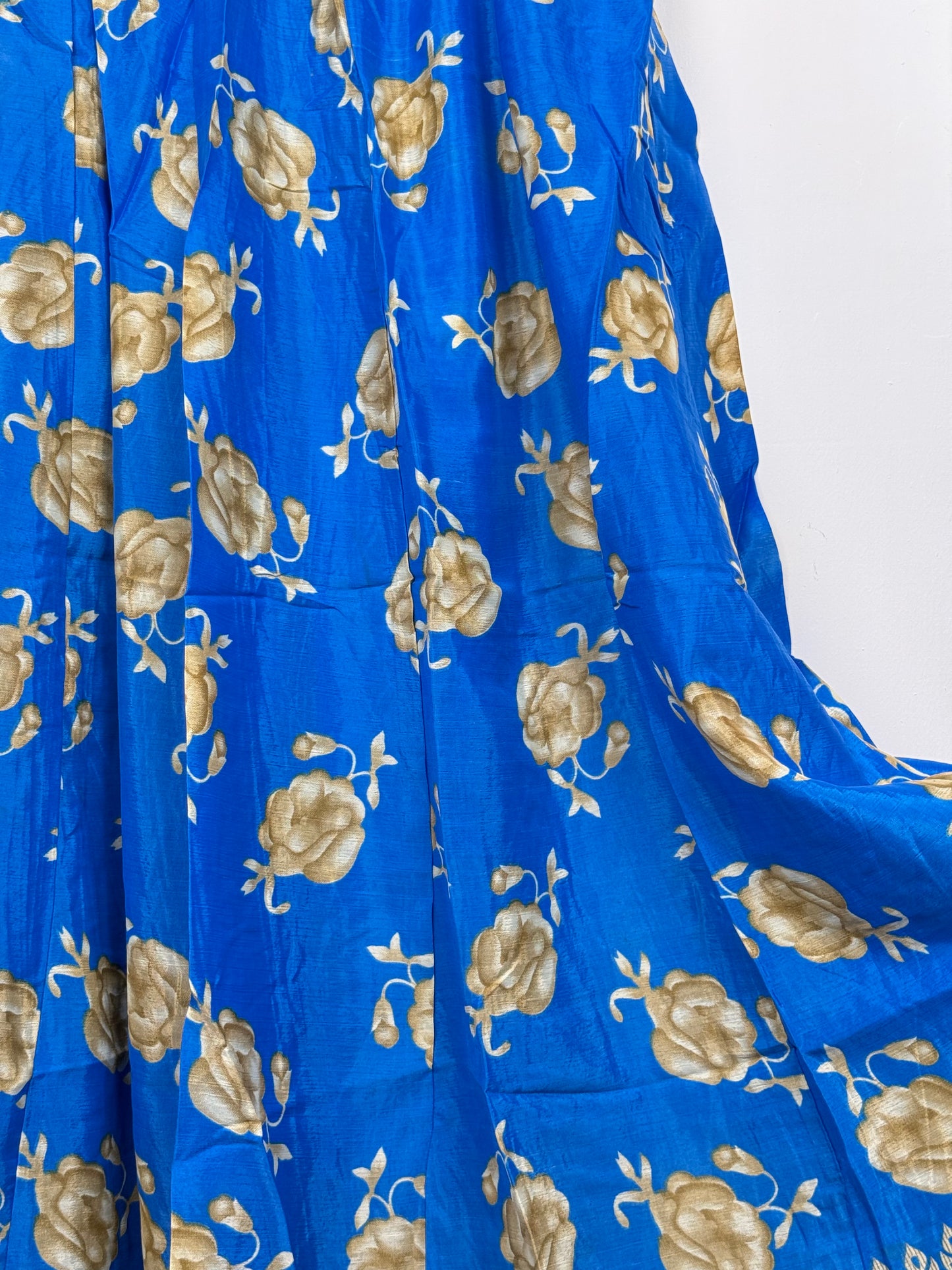 Vintage Saree Silk Pleated Skirt