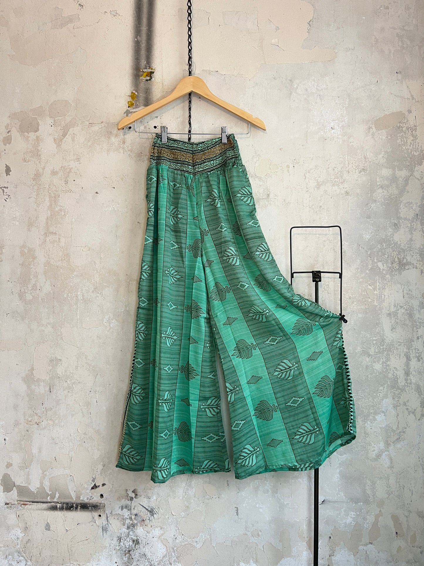 Vintage Saree Silk Trousers & Shirt Co-ordinated Set