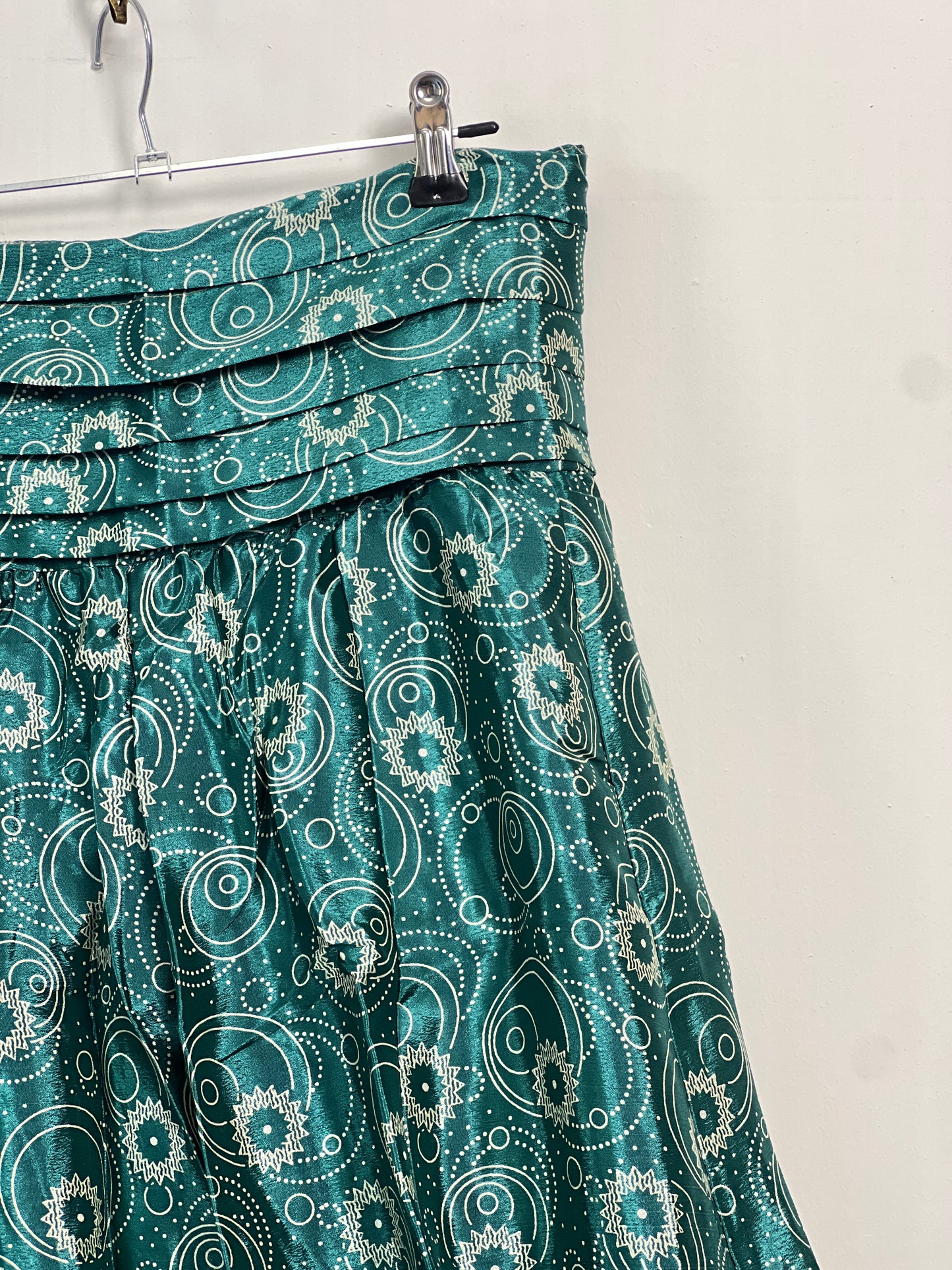 Vintage Saree Silk Pleated Skirt