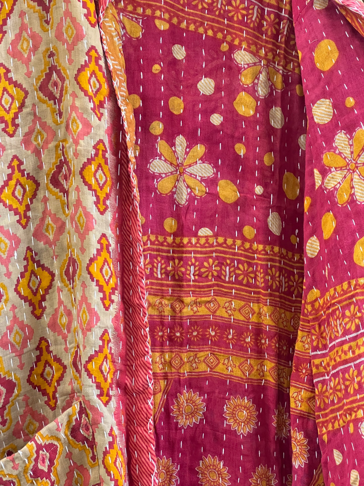 Vintage Cotton Kantha Reversible Jacket ~ No 11