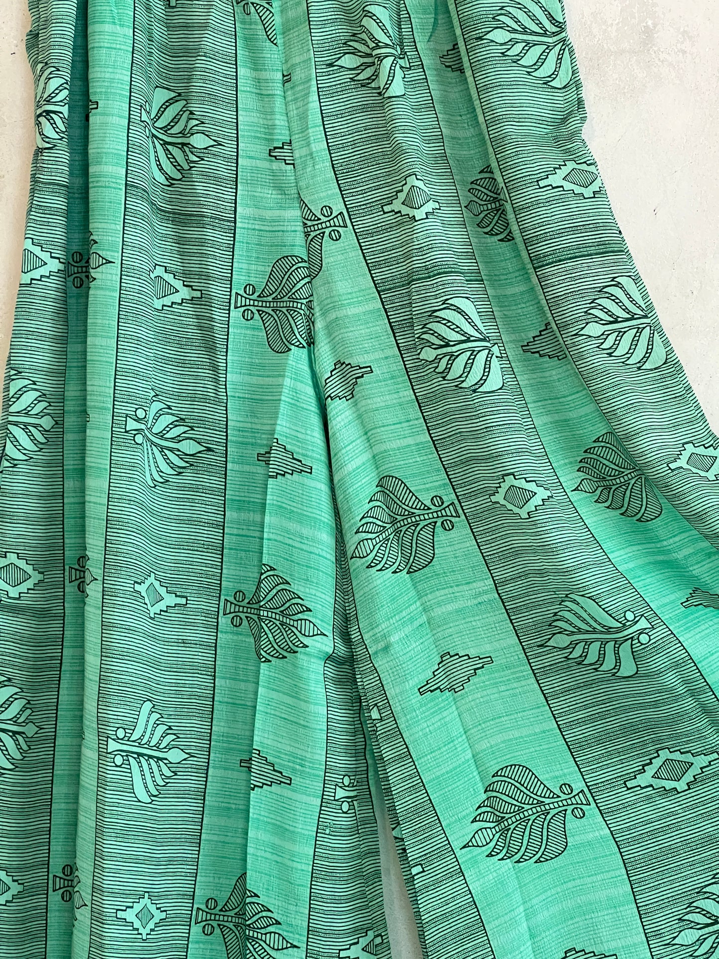 Vintage Saree Silk Trousers & Shirt Co-ordinated Set