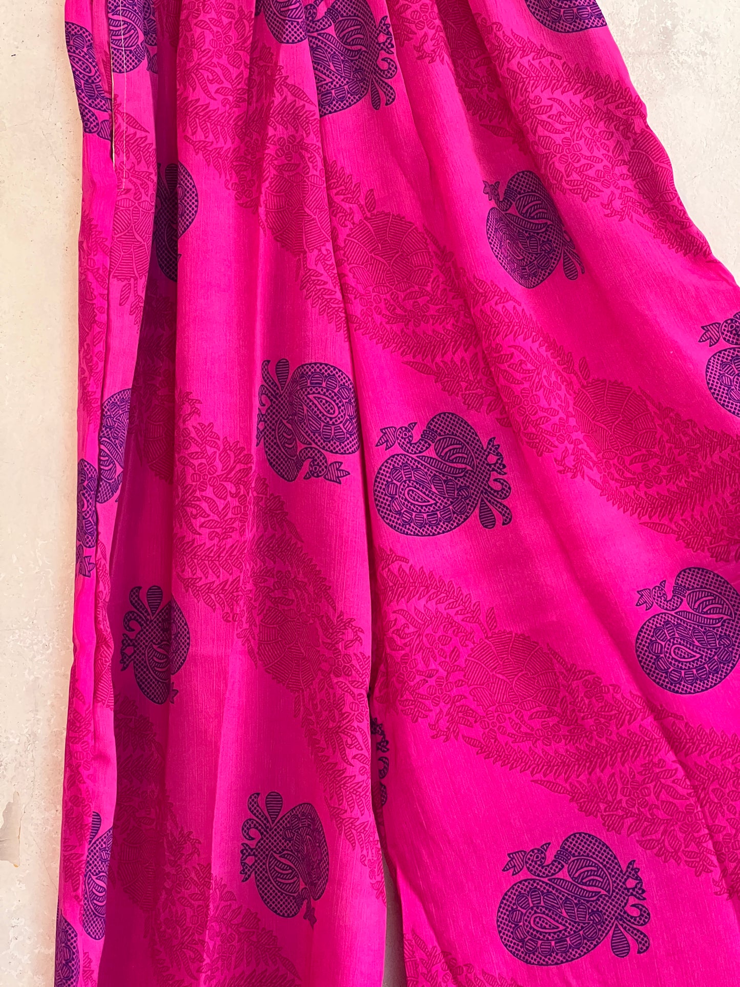 Vintage Saree Silk Trousers & Shirt Co-ordinated Set