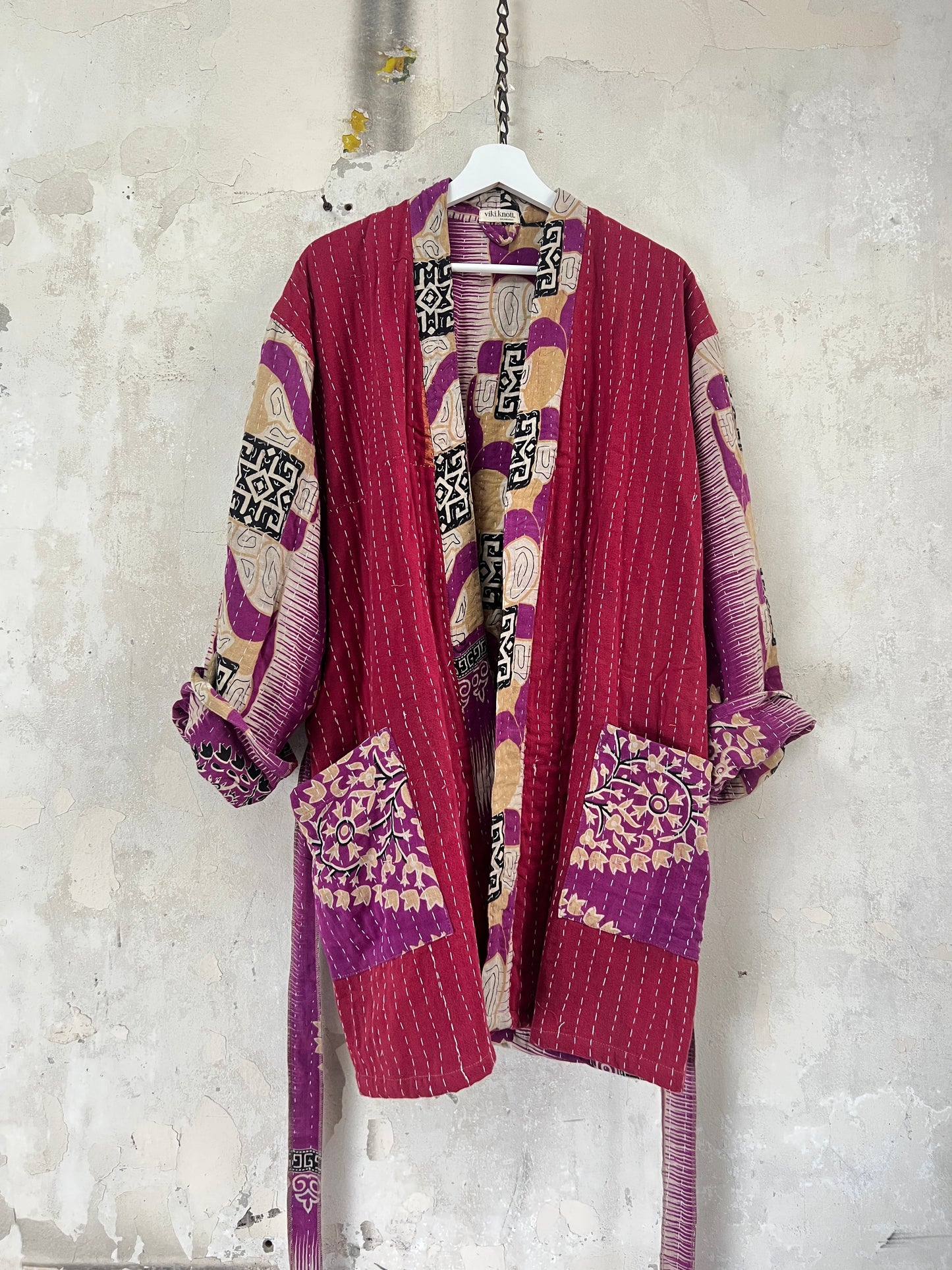 Vintage Cotton Kantha Relaxed Jacket ~ No 4