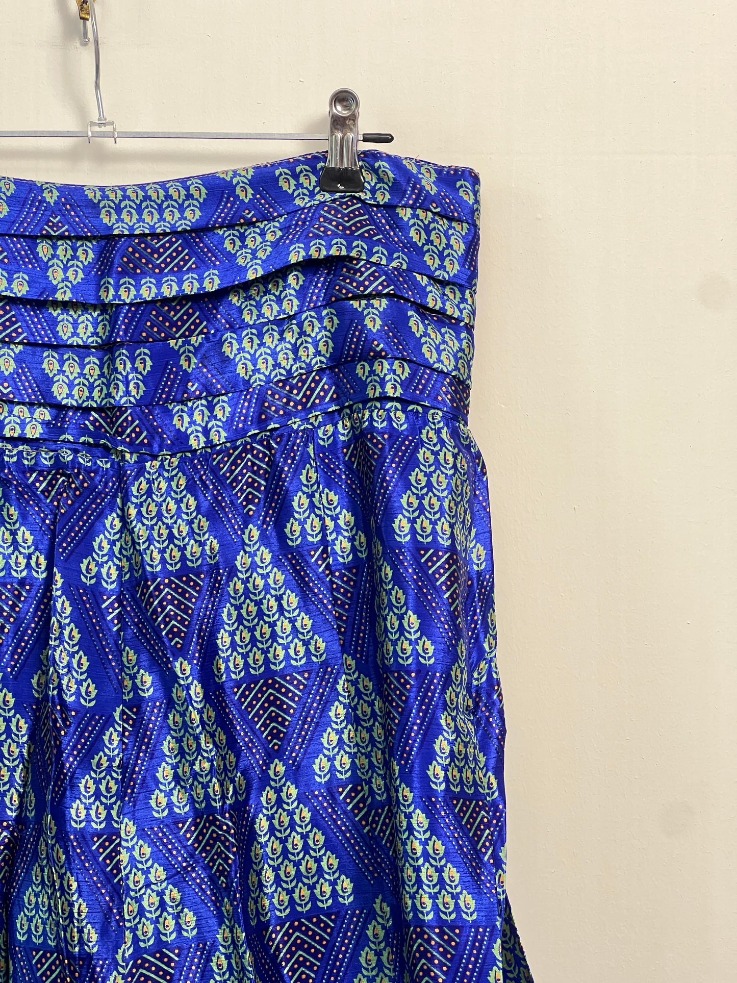 Vintage Saree Silk Pleated Skirt