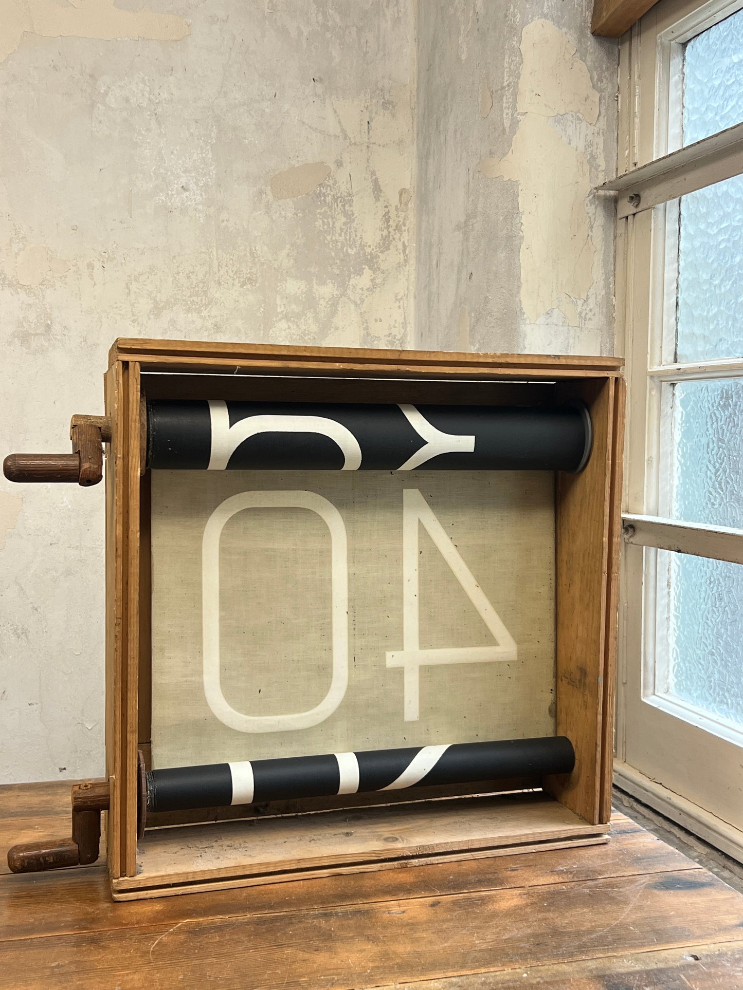 1960’s Destination Bus Numerical Blind in Winding Box