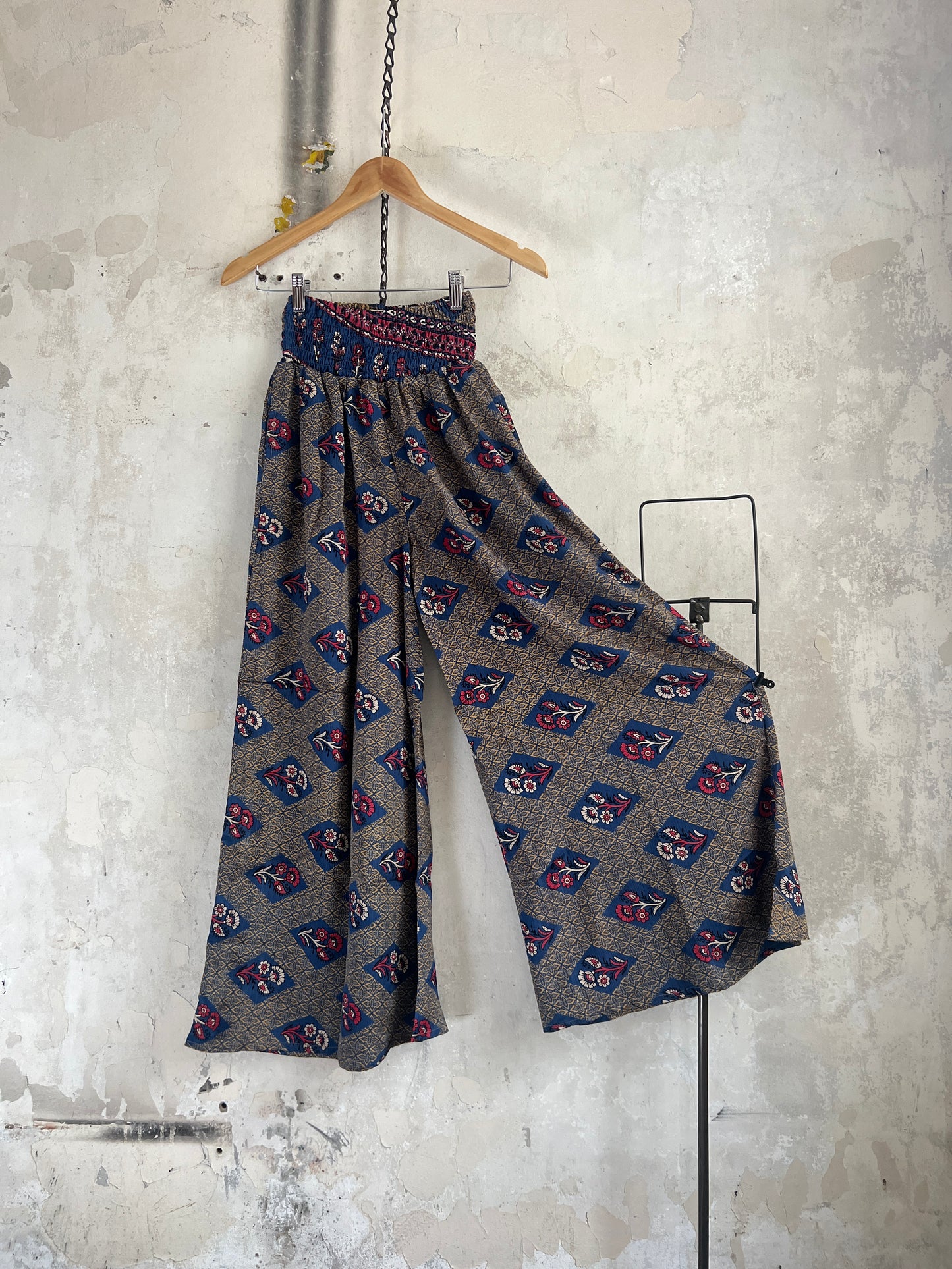 Vintage Saree Silk Trousers & Shirt Co-ordinated Set