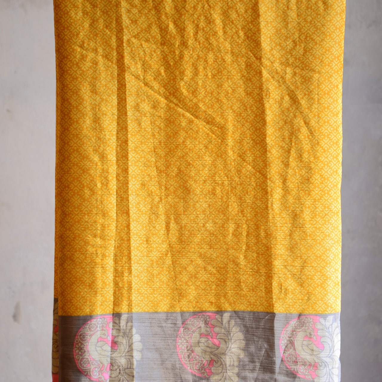Vintage Pure Silk Saree Fabric
