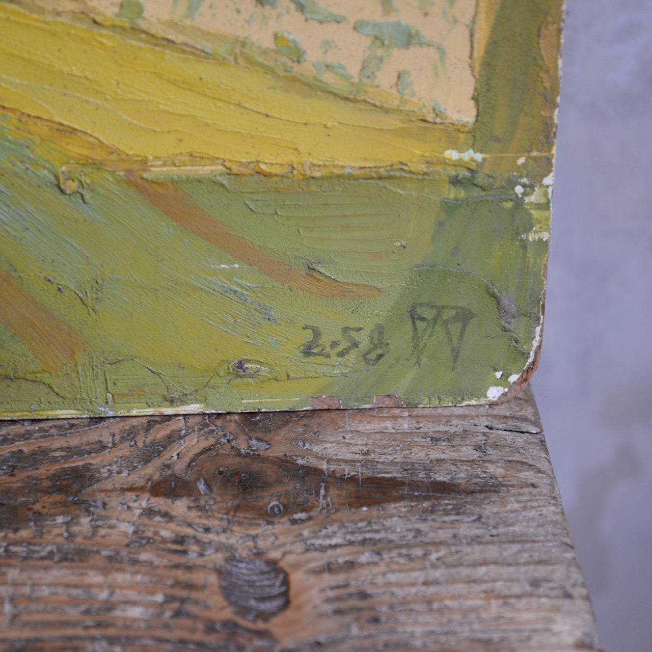 Composition in Yellow and Grey / Unknown Artist, (1958)