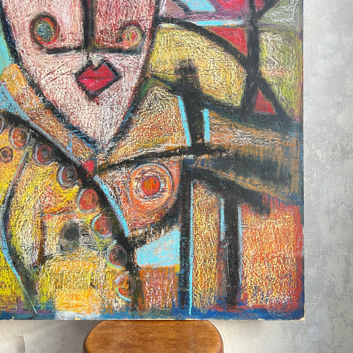 Double sided original mixed media artworks ‘The Prince’ and ‘The Tree of Life’ by contemporary artist Harry Charles Tim