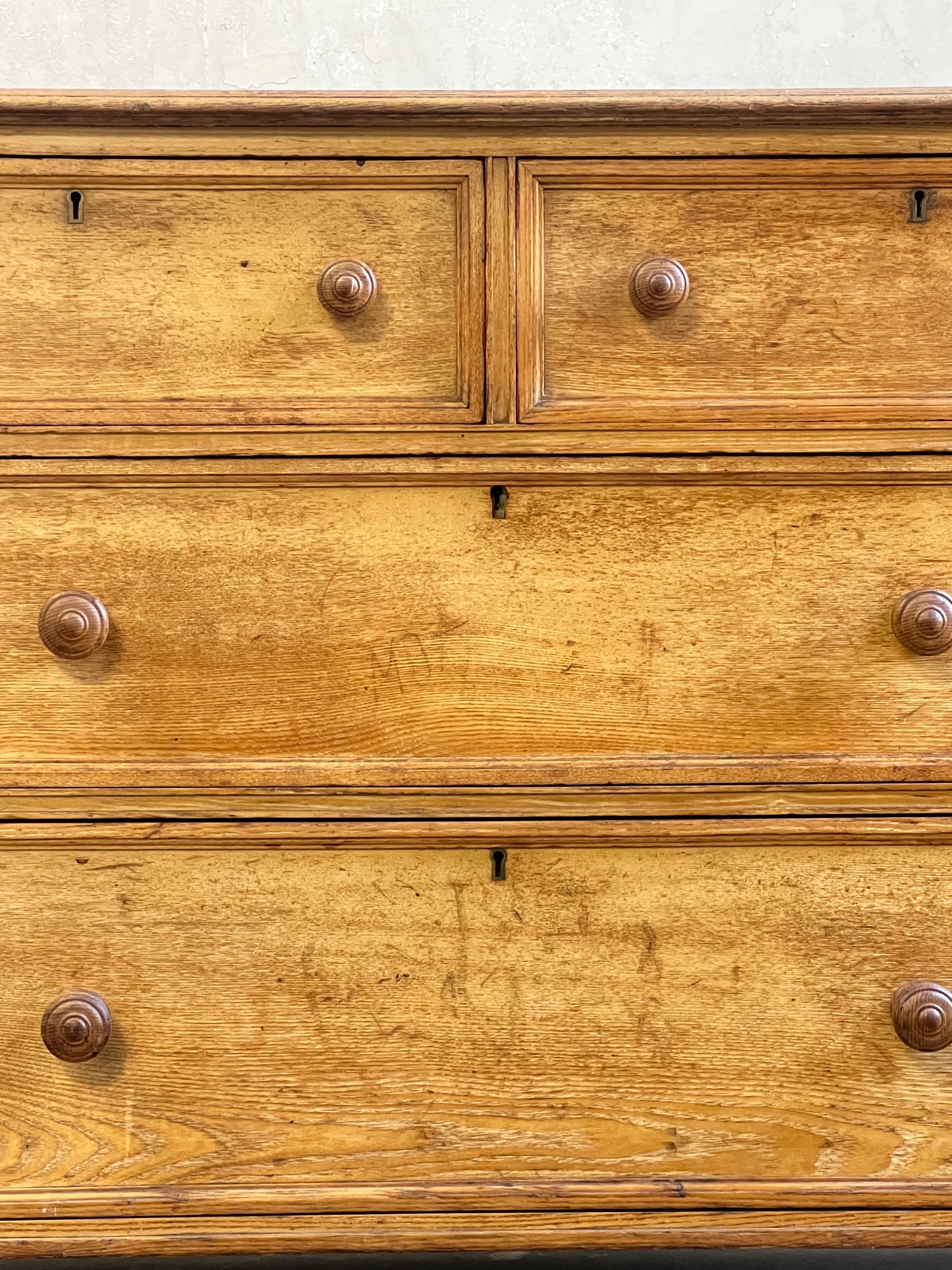 19thC Ash Chest of Drawers