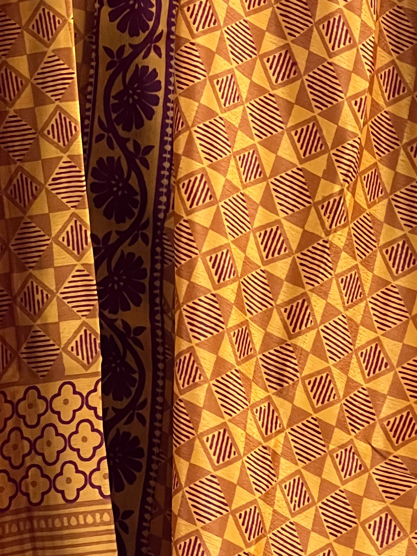 Vintage Saree Silk Trousers & Shirt Co-ordinated Set