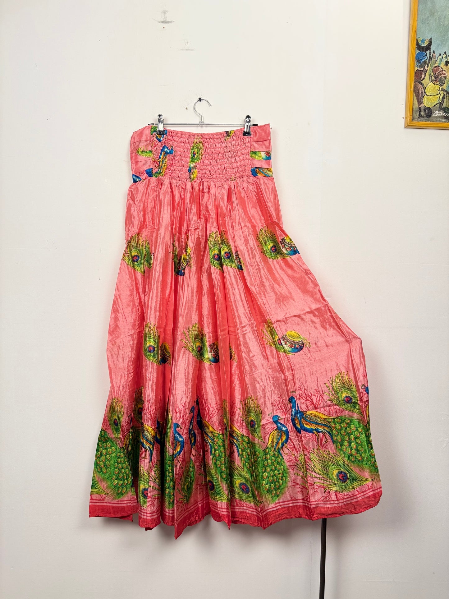 Vintage Saree Silk Pleated Skirt