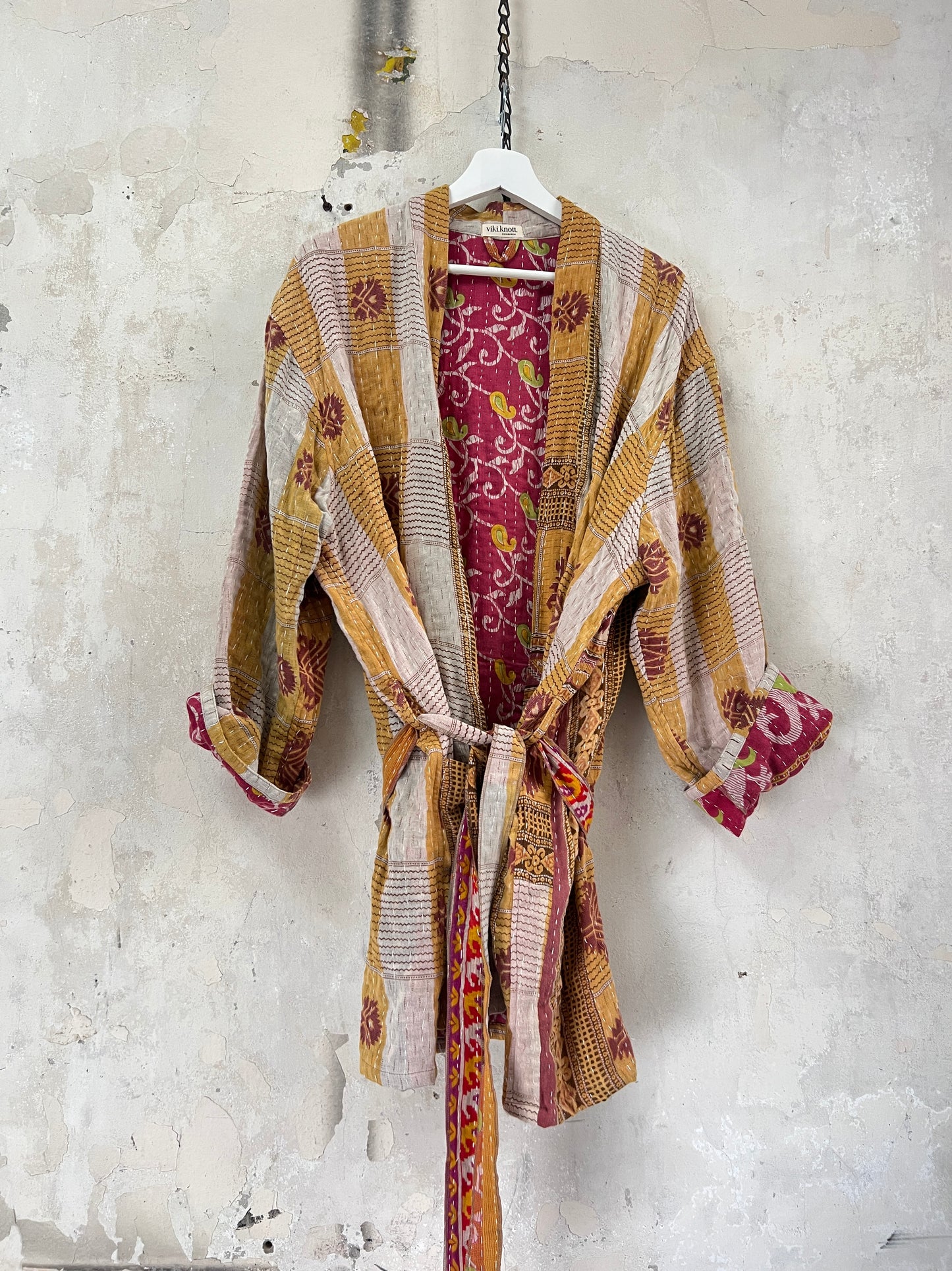 Vintage Cotton Kantha Relaxed Jacket ~ No 15