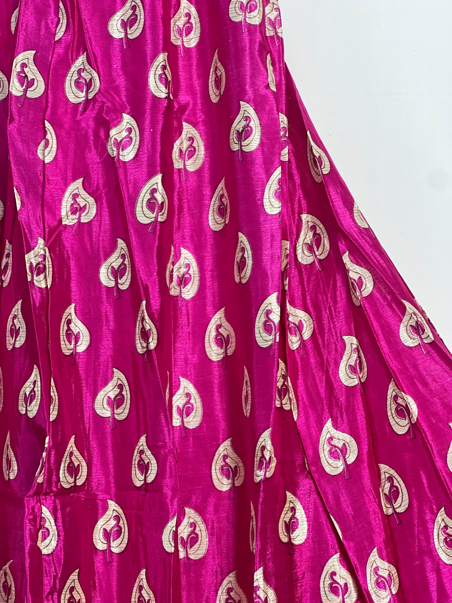 Vintage Saree Silk Pleated Skirt