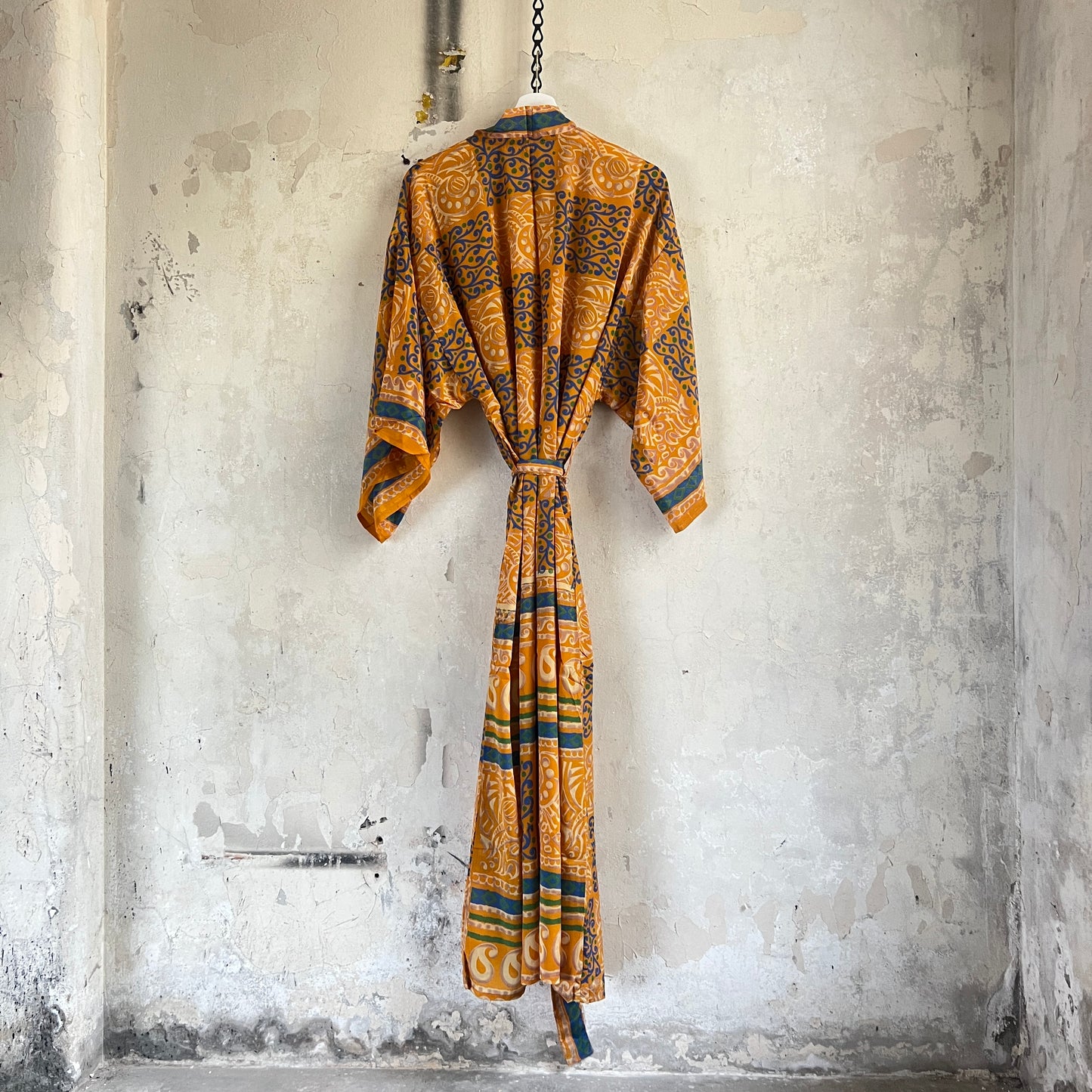 Long Vintage Silk Kimono