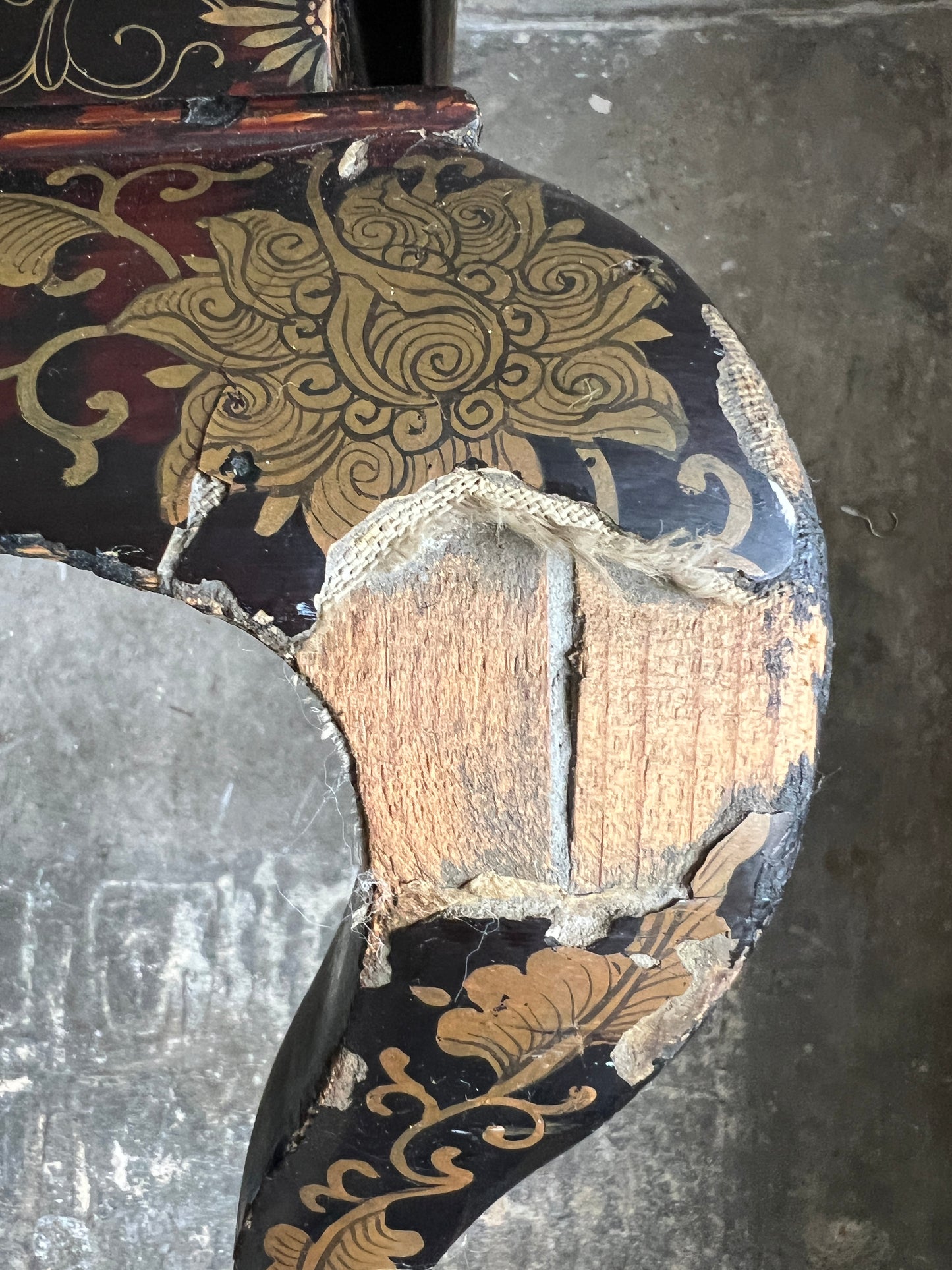 A Chinese Export Lacquered Coffee Table