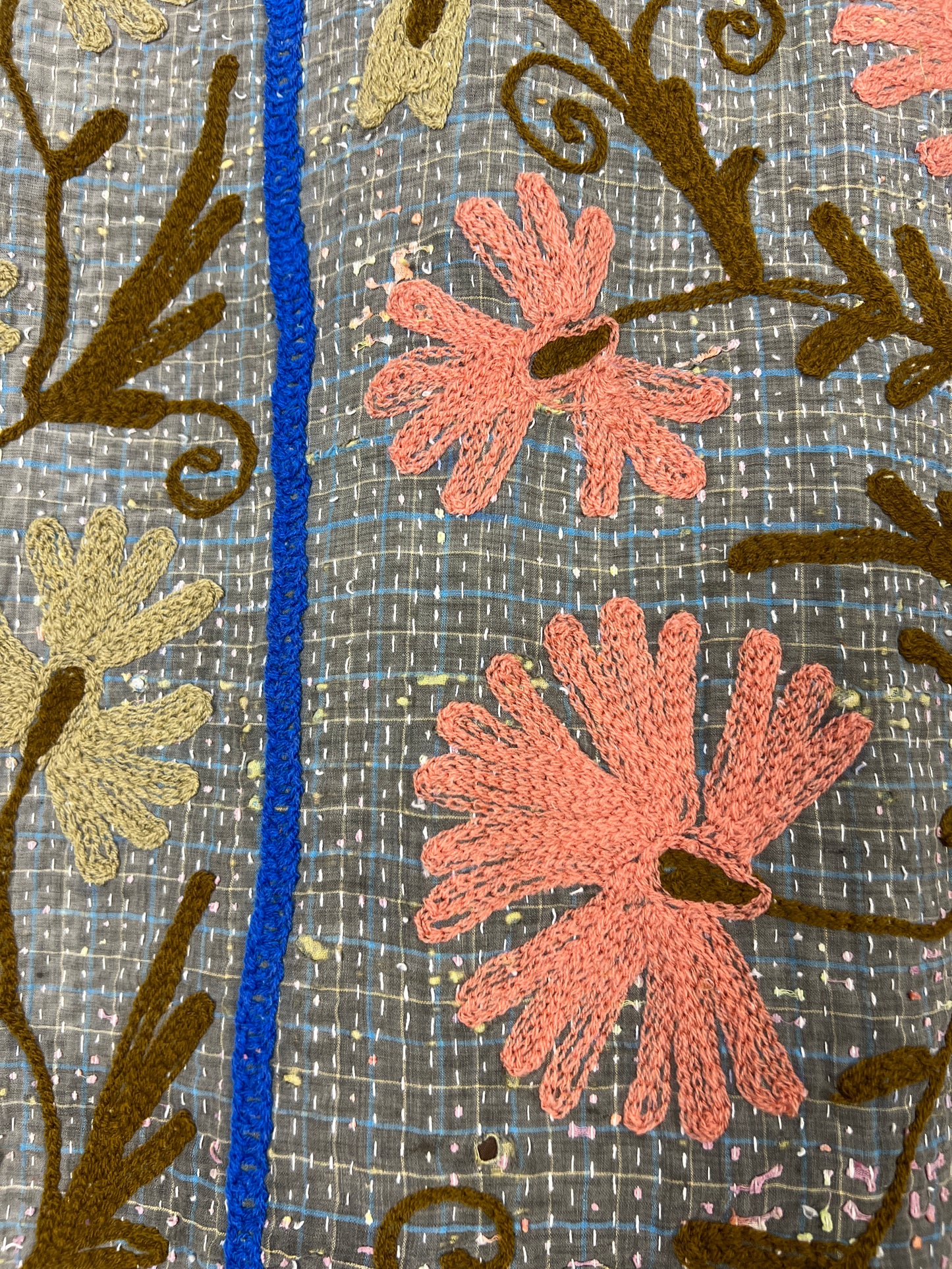 Vintage Kantha Suzani Quilt