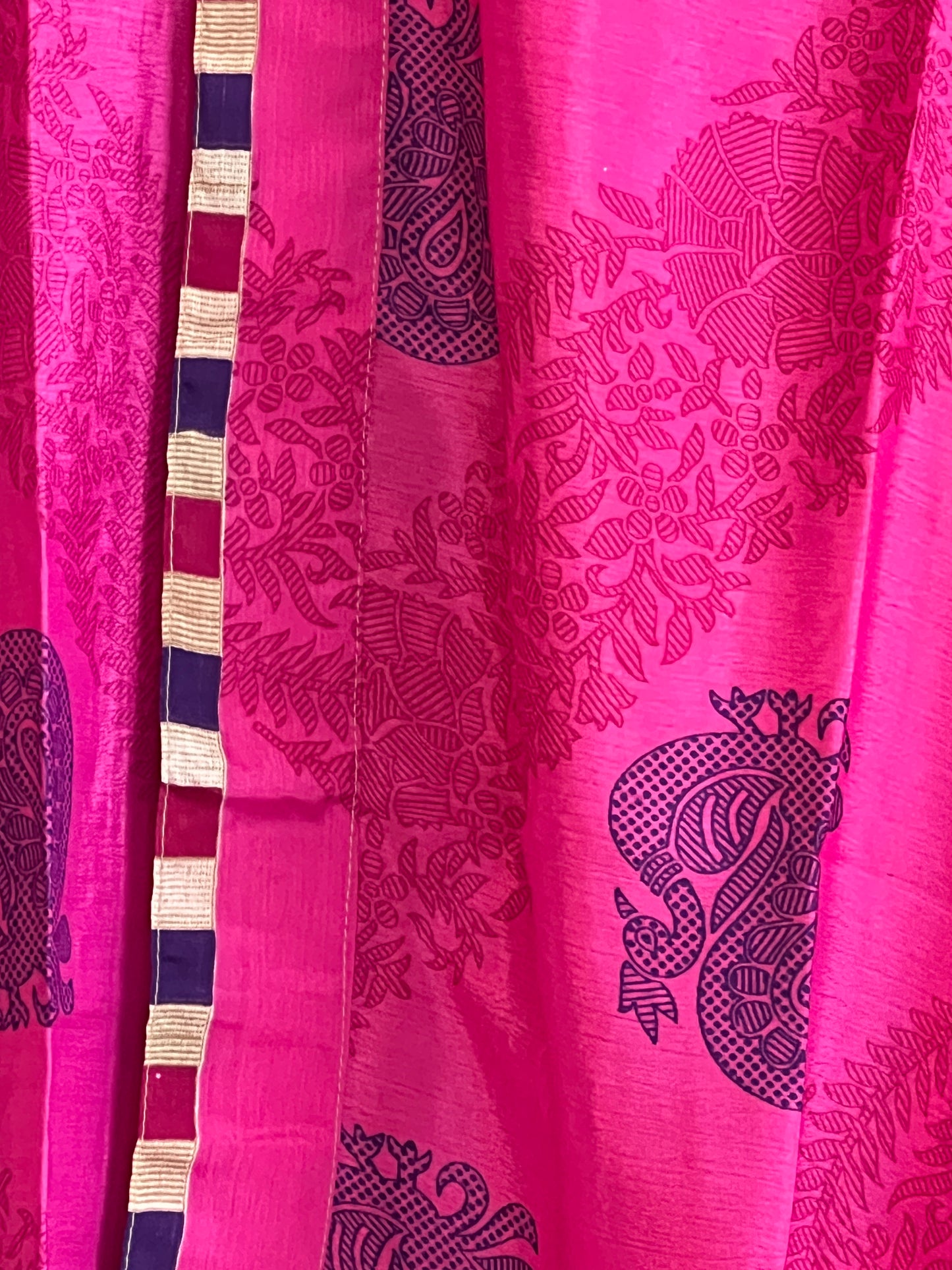 Vintage Saree Silk Trousers & Shirt Co-ordinated Set