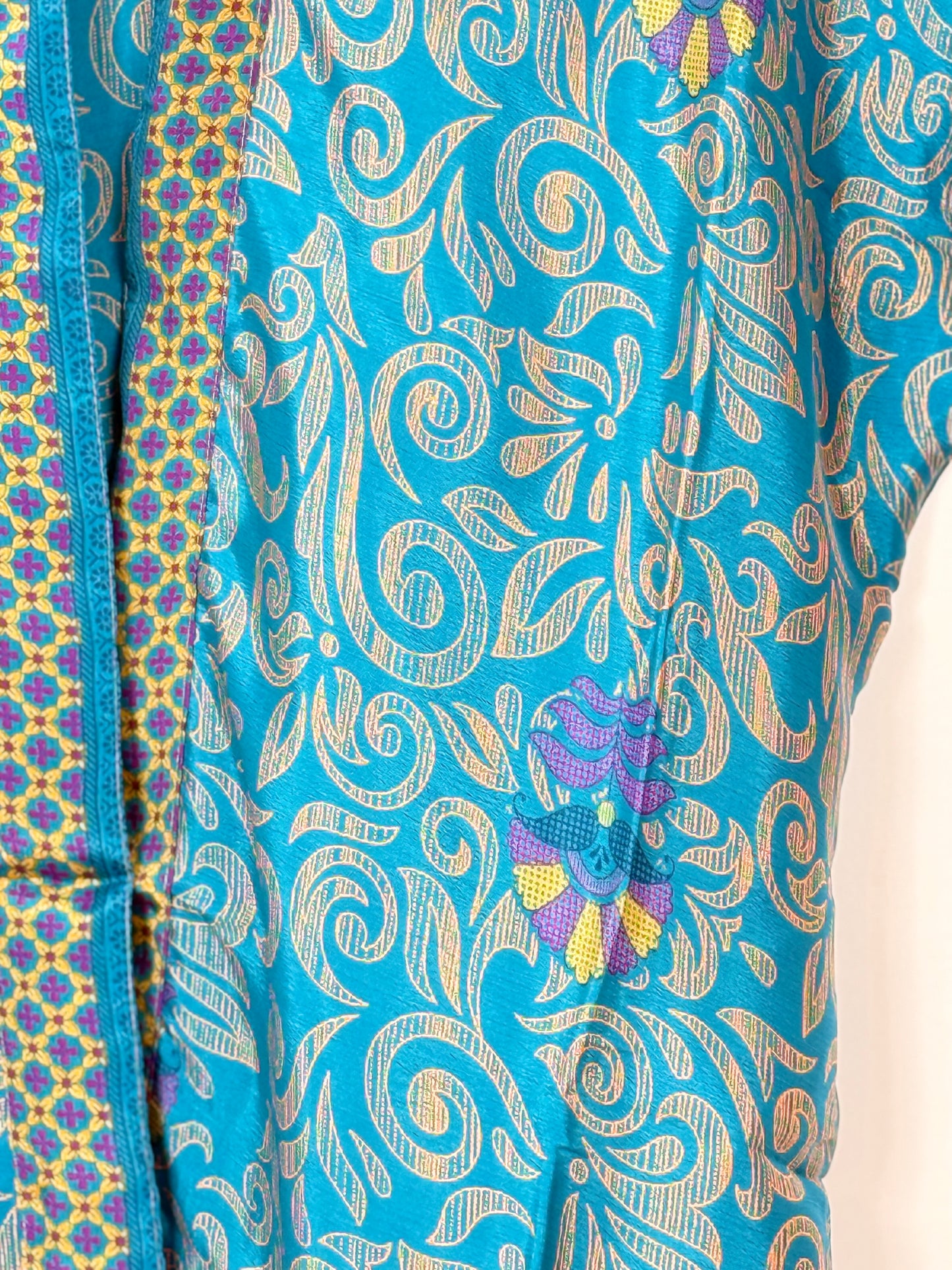 Vintage Saree Silk Trousers & Shirt Co-ordinated Set