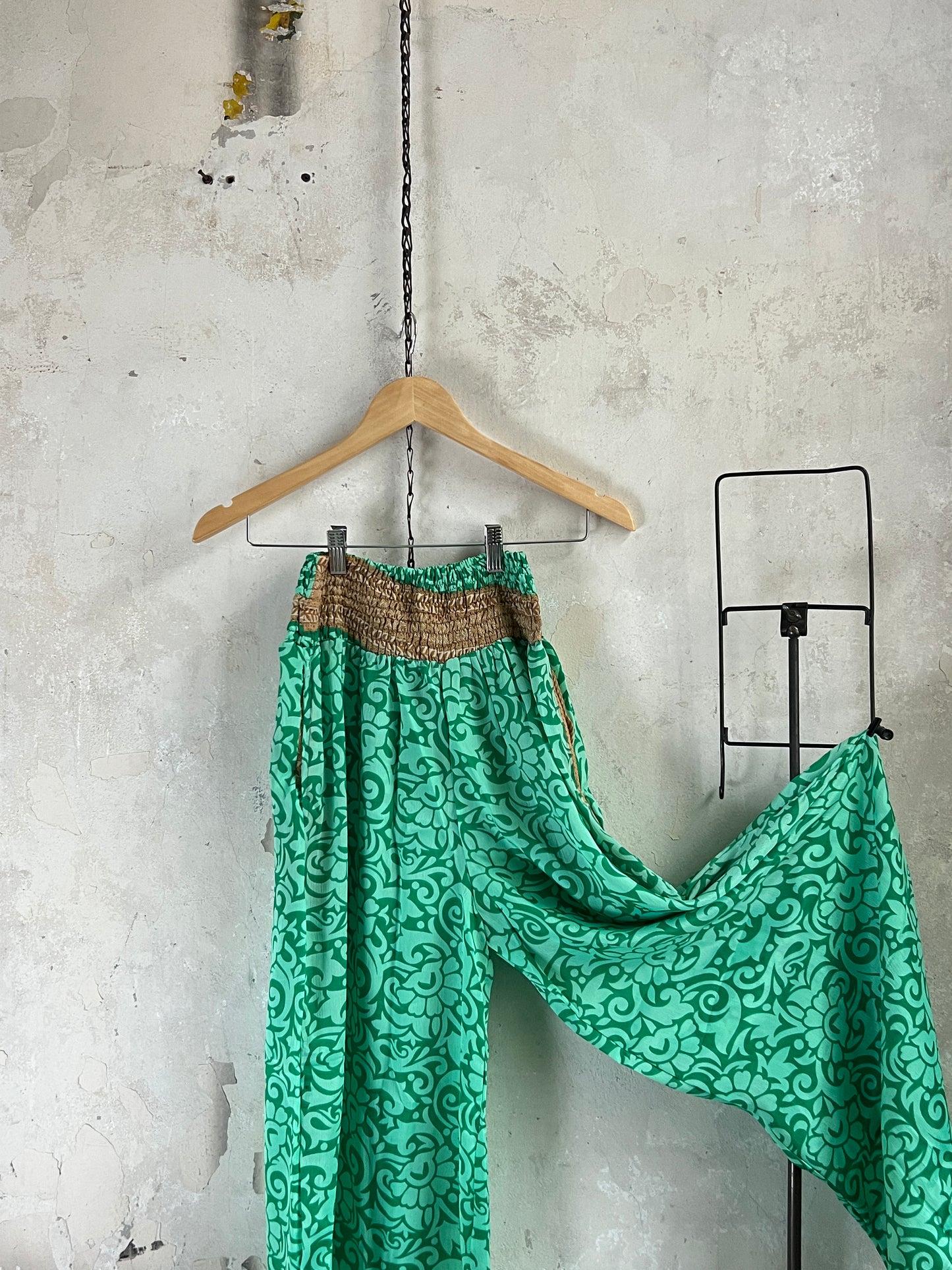 Vintage Saree Silk Trousers & Shirt Co-ordinated Set