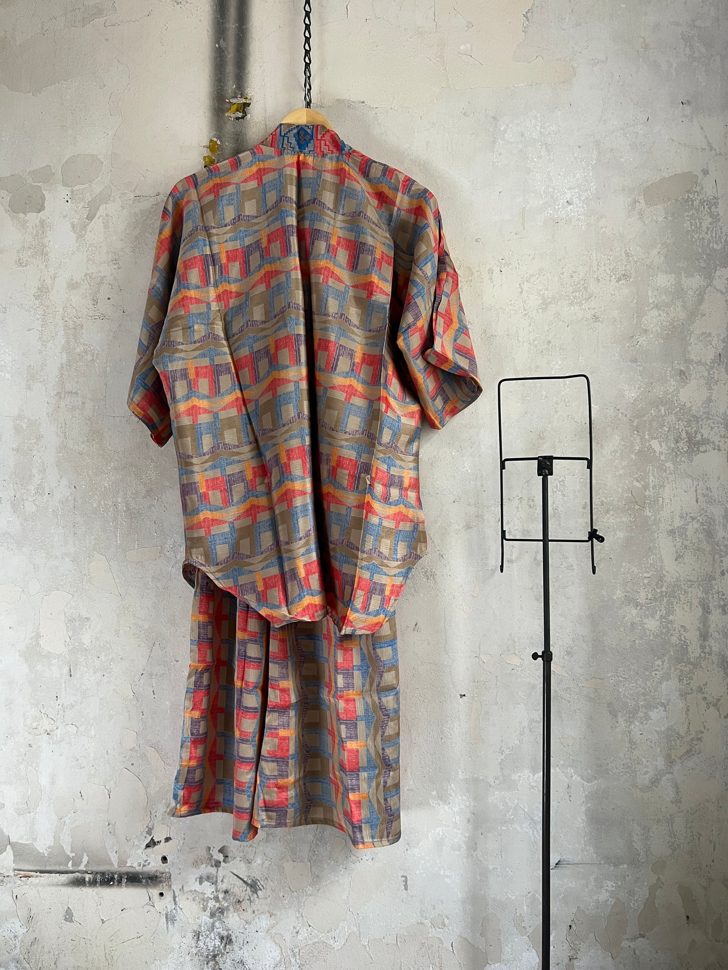 Vintage Saree Silk Trousers & Shirt Co-ordinated Set
