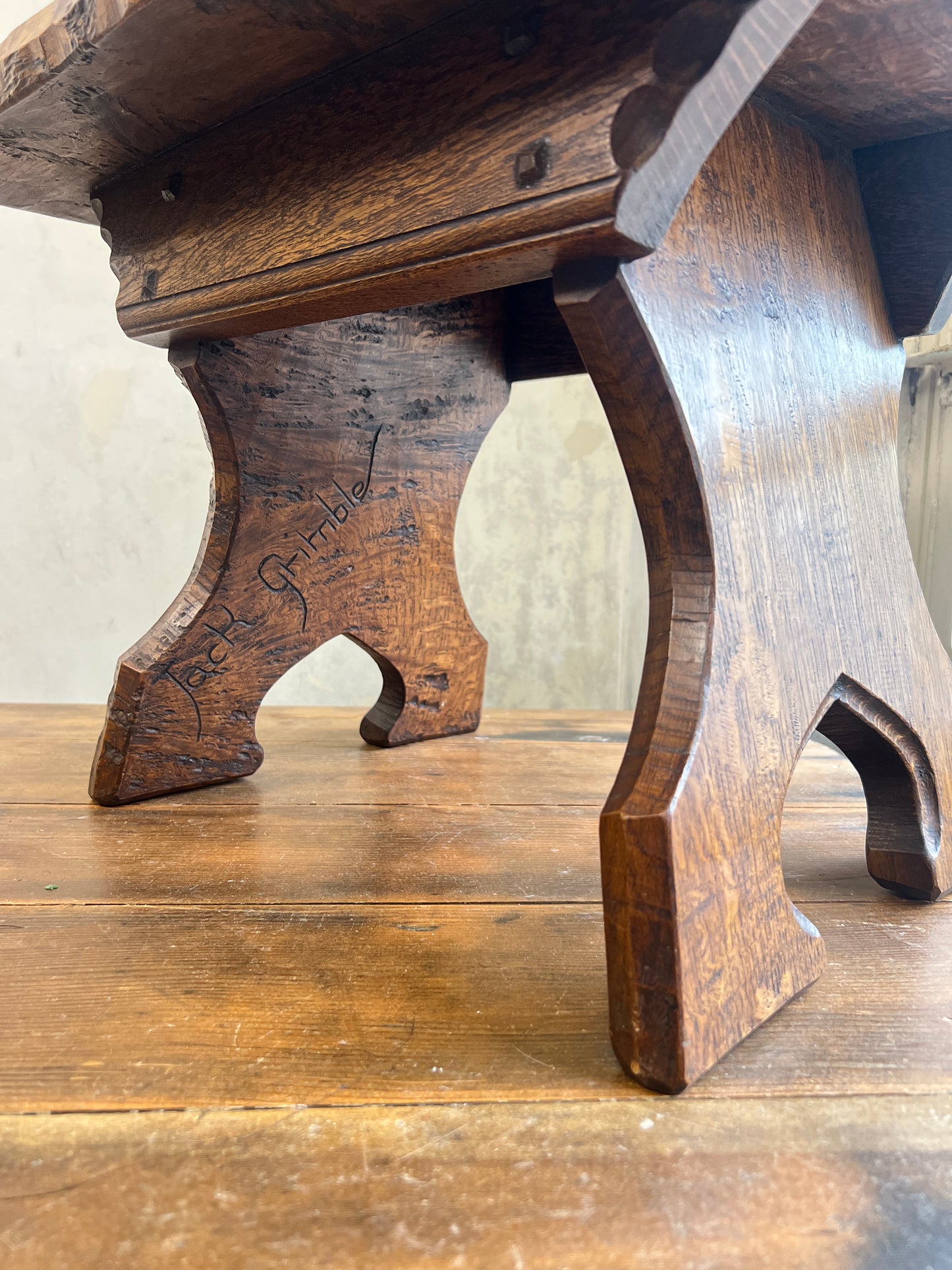 Jack Grimble of Cromer Oak Stool or Side Table