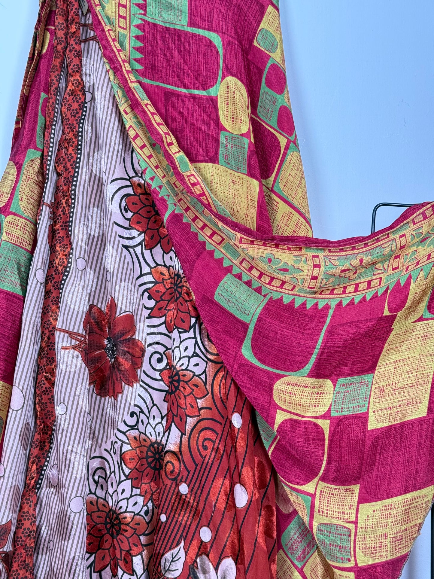 Vintage Saree Silk Wrap Skirt