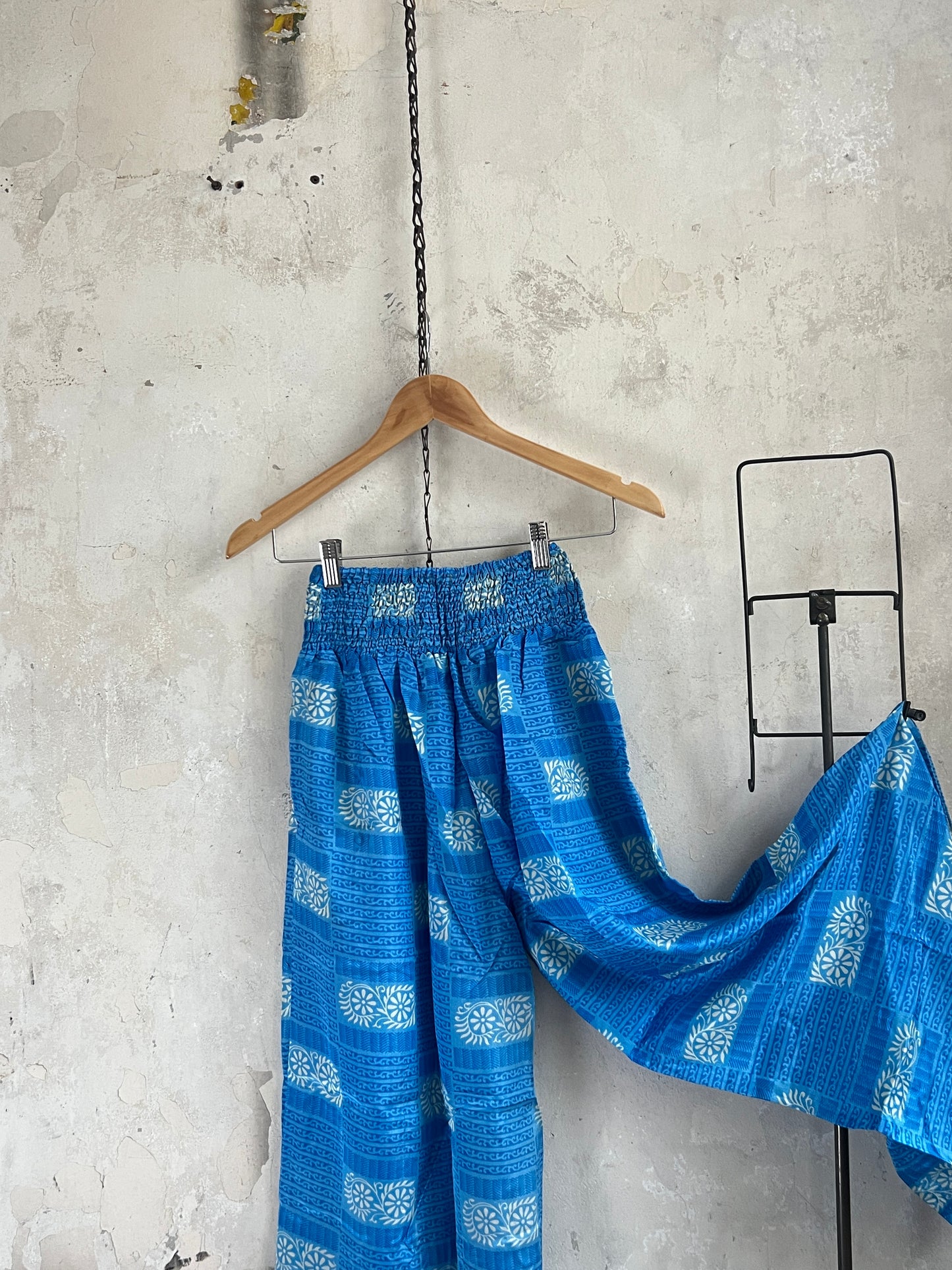 Vintage Saree Silk Trousers & Shirt Co-ordinated Set
