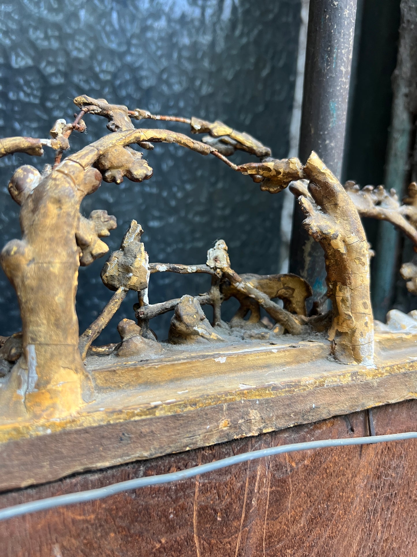 A rare George III Gilt Wood and Gesso Miniature Mantel Mirror