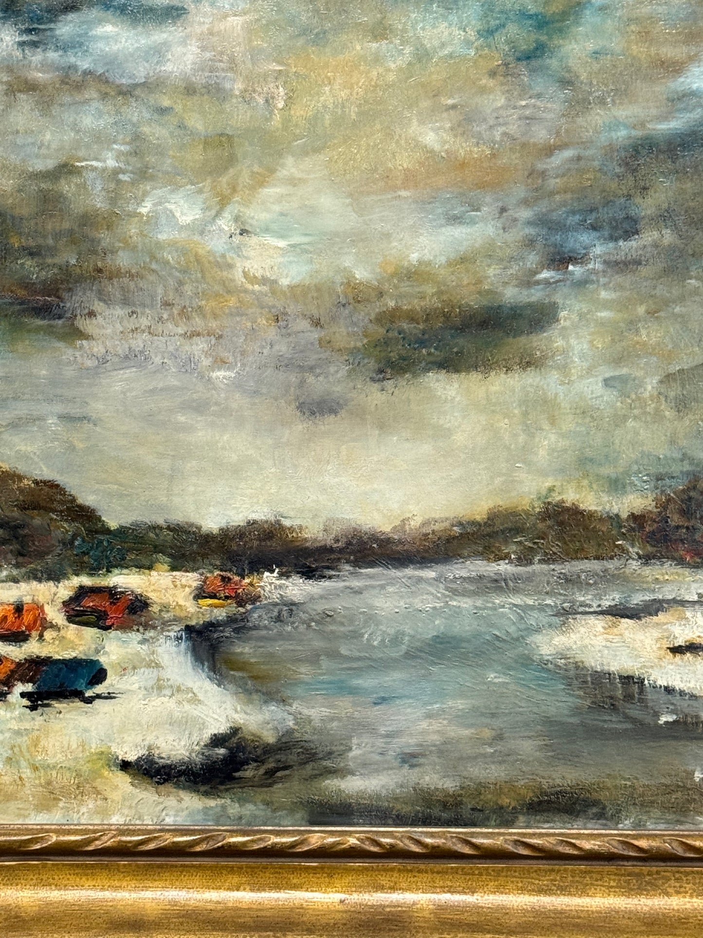 Impressionist Sky over Tents | Belgium Post War