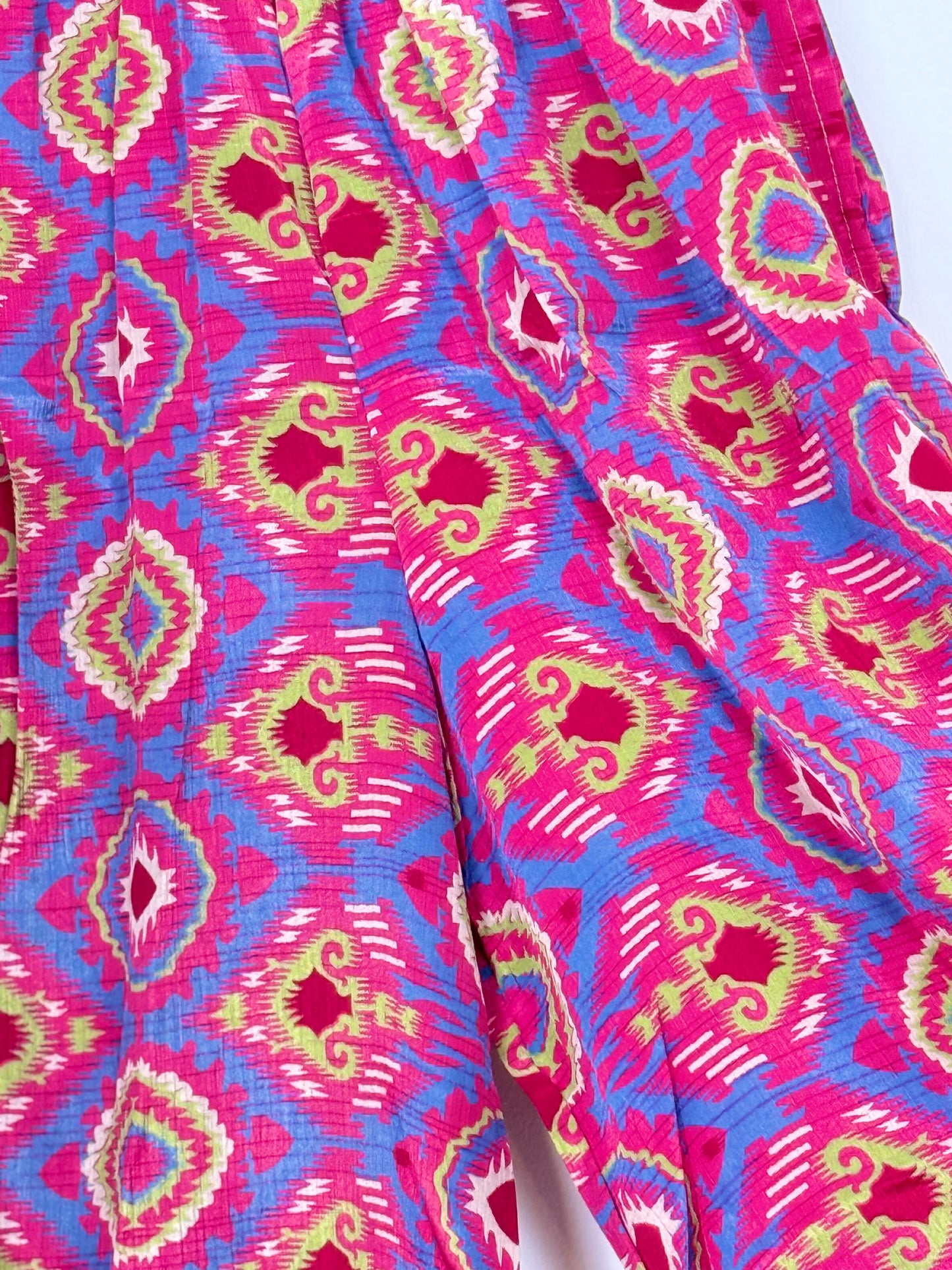 Vintage Saree Silk Trousers & Shirt Co-ordinated Set