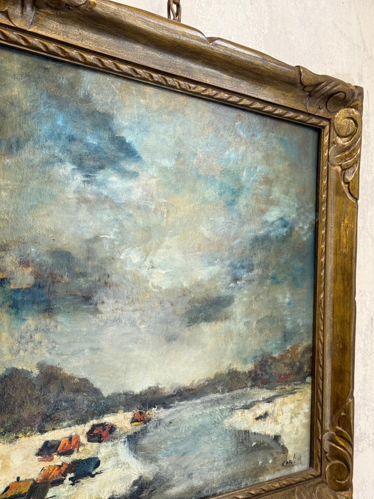 Impressionist Sky over Tents | Belgium Post War