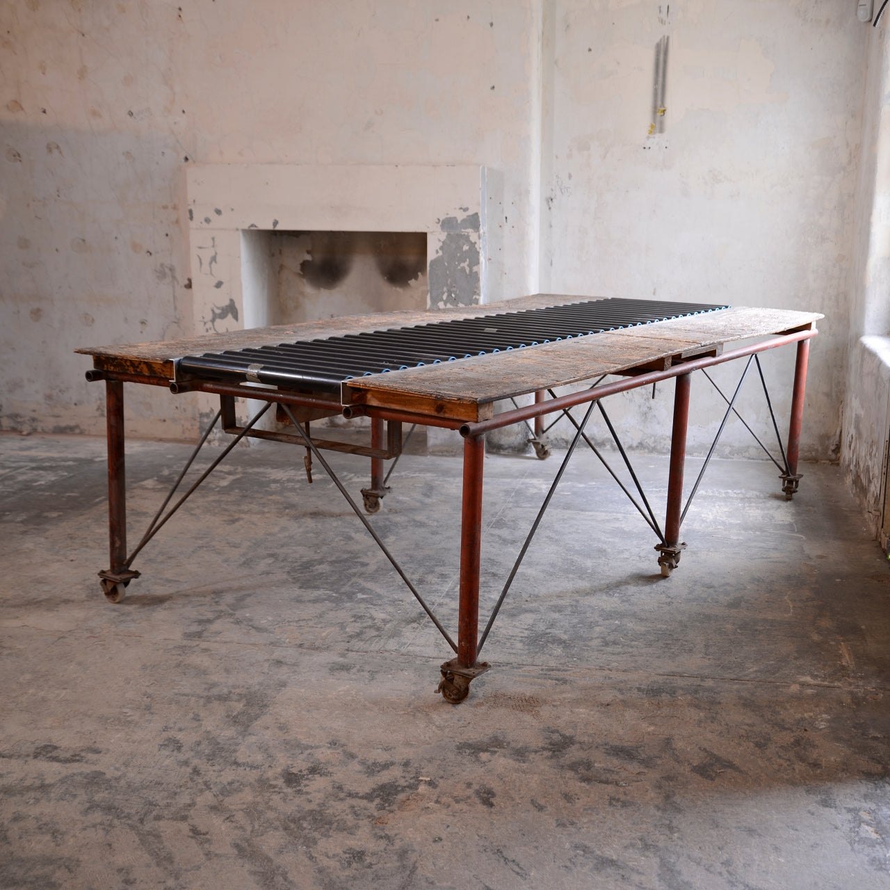 Large Industrial Tannery Table
