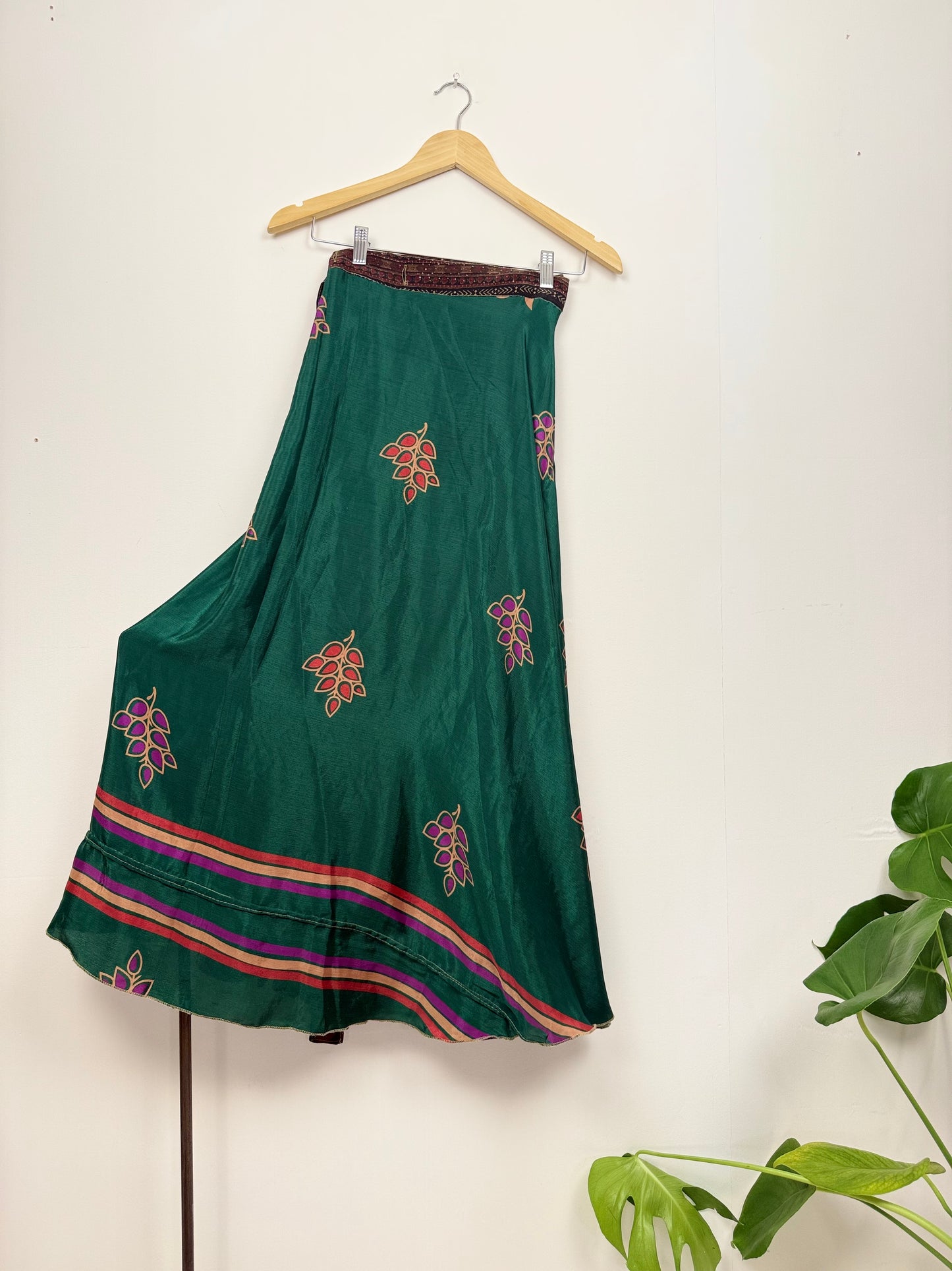 Vintage Saree Silk Wrap Skirt