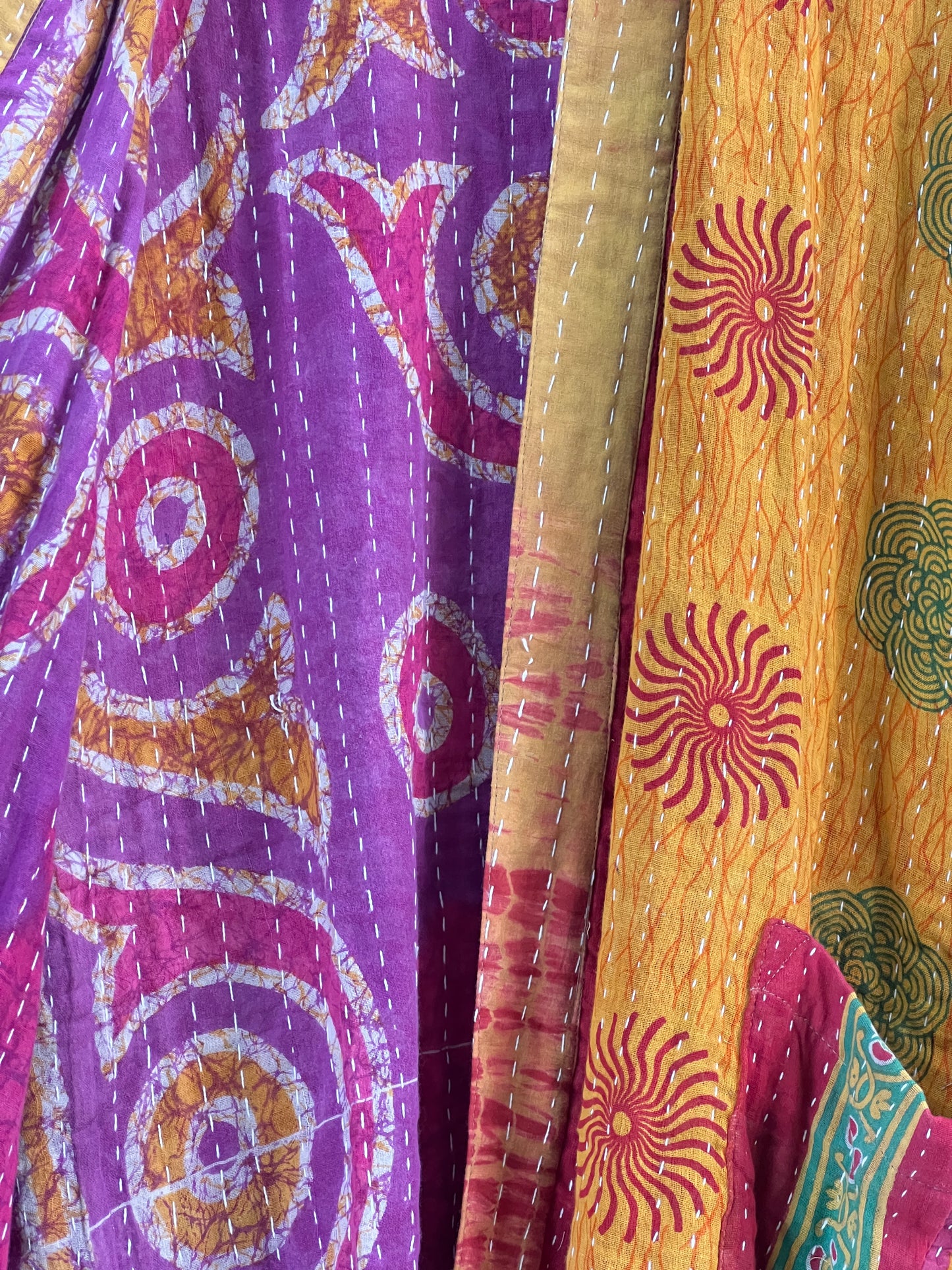 Vintage Cotton Kantha Relaxed Jacket ~ No 28