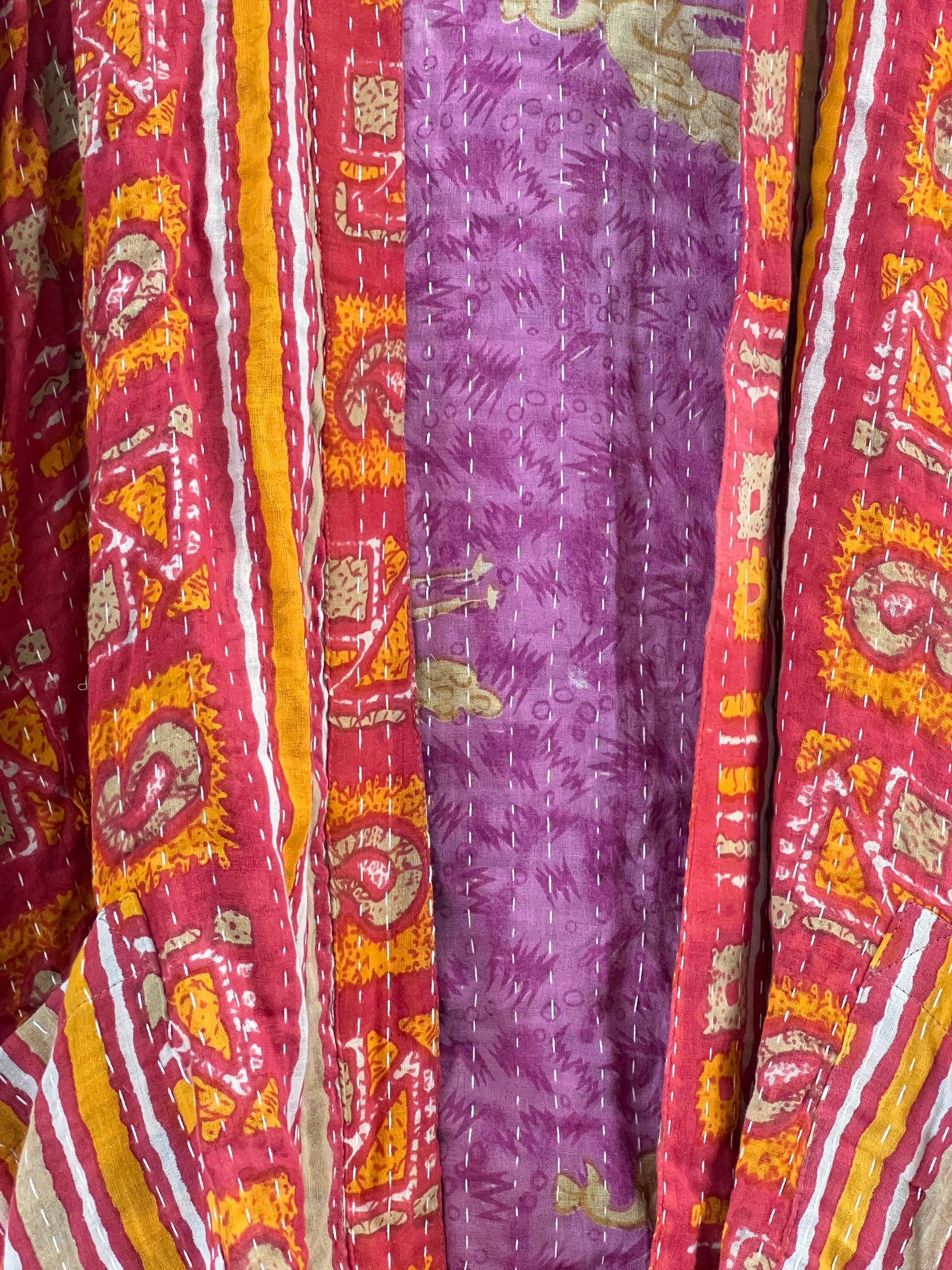 Vintage Cotton Kantha Relaxed Jacket ~ No 16