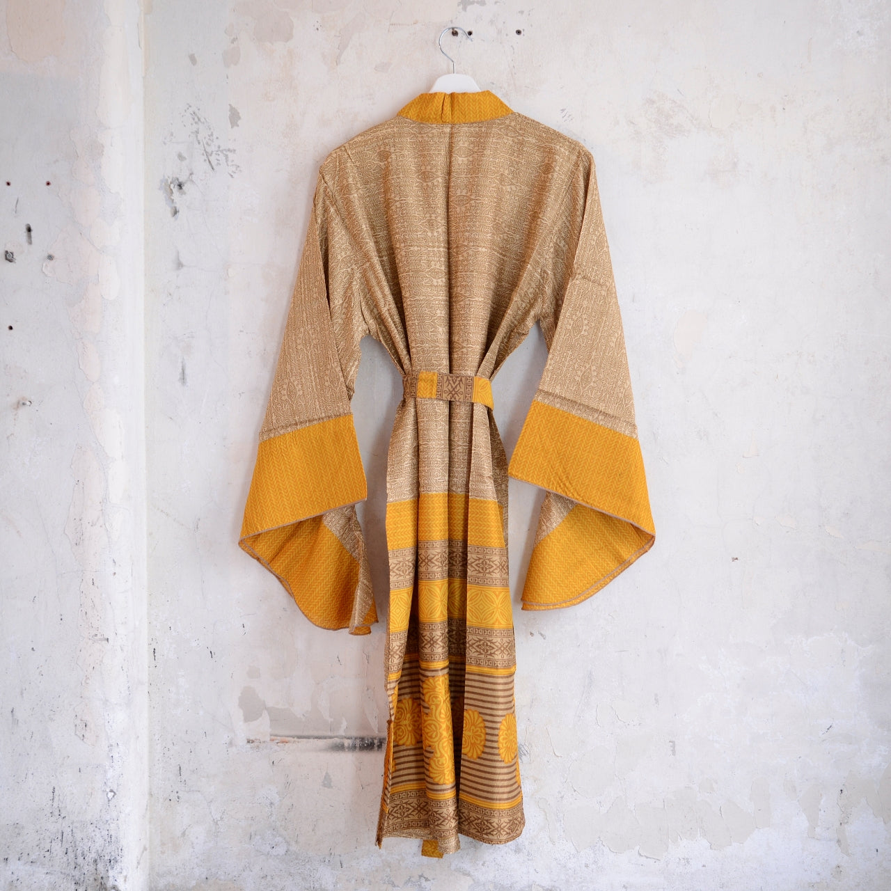 Vintage Saree Silk Batwing Kimono